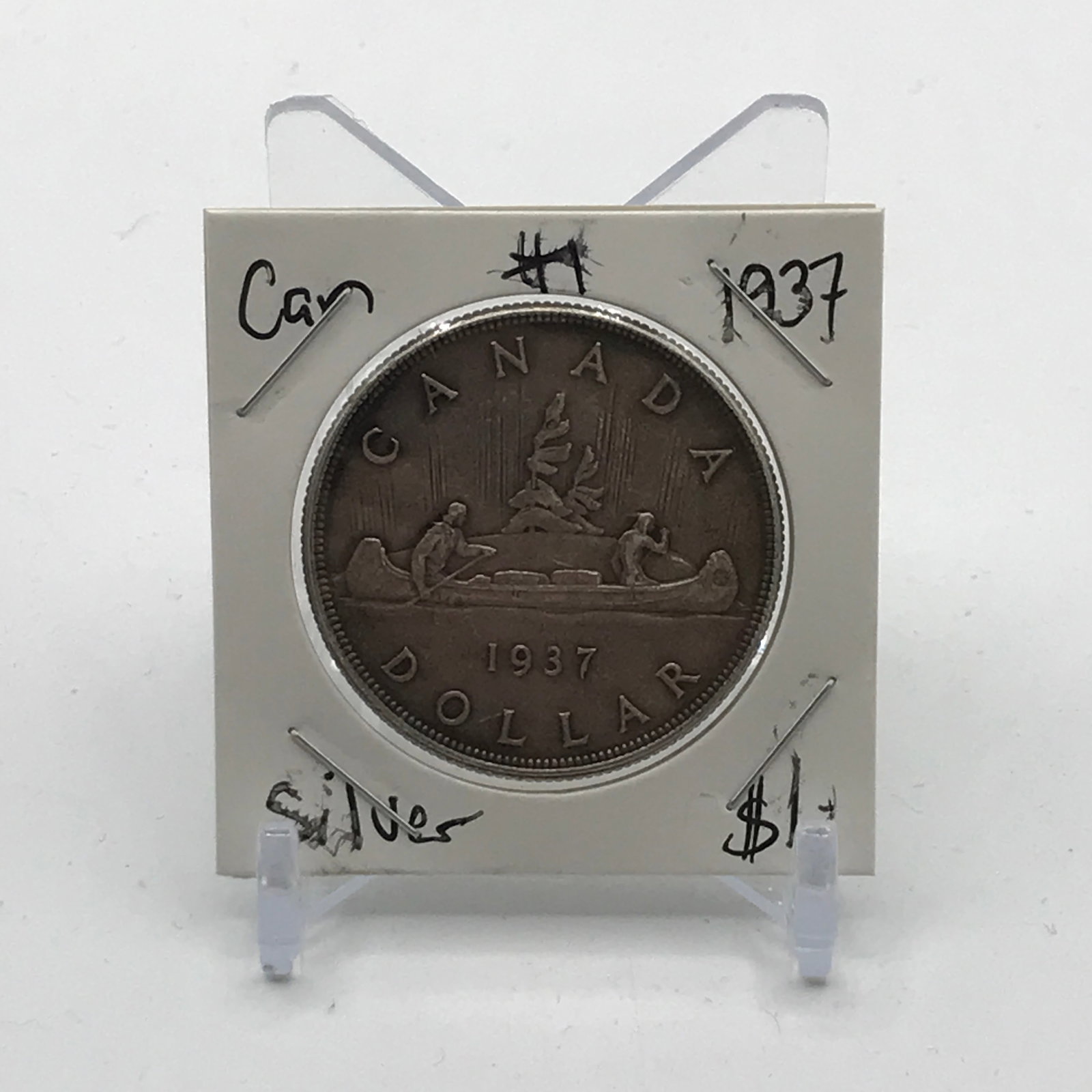 CANADIAN SILVER DOLLAR - MINTED IN 1937: Prices are in Canadian dollars