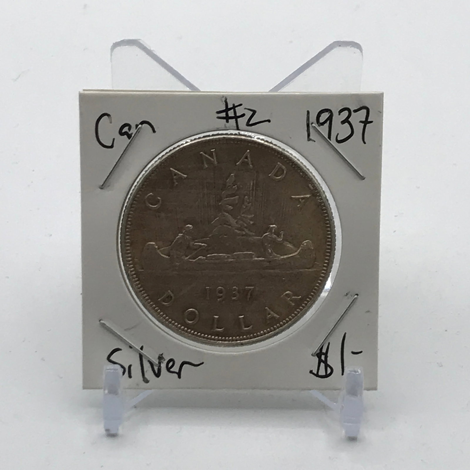 CANADIAN SILVER DOLLAR - MINTED IN 1937: Prices are in Canadian dollars
