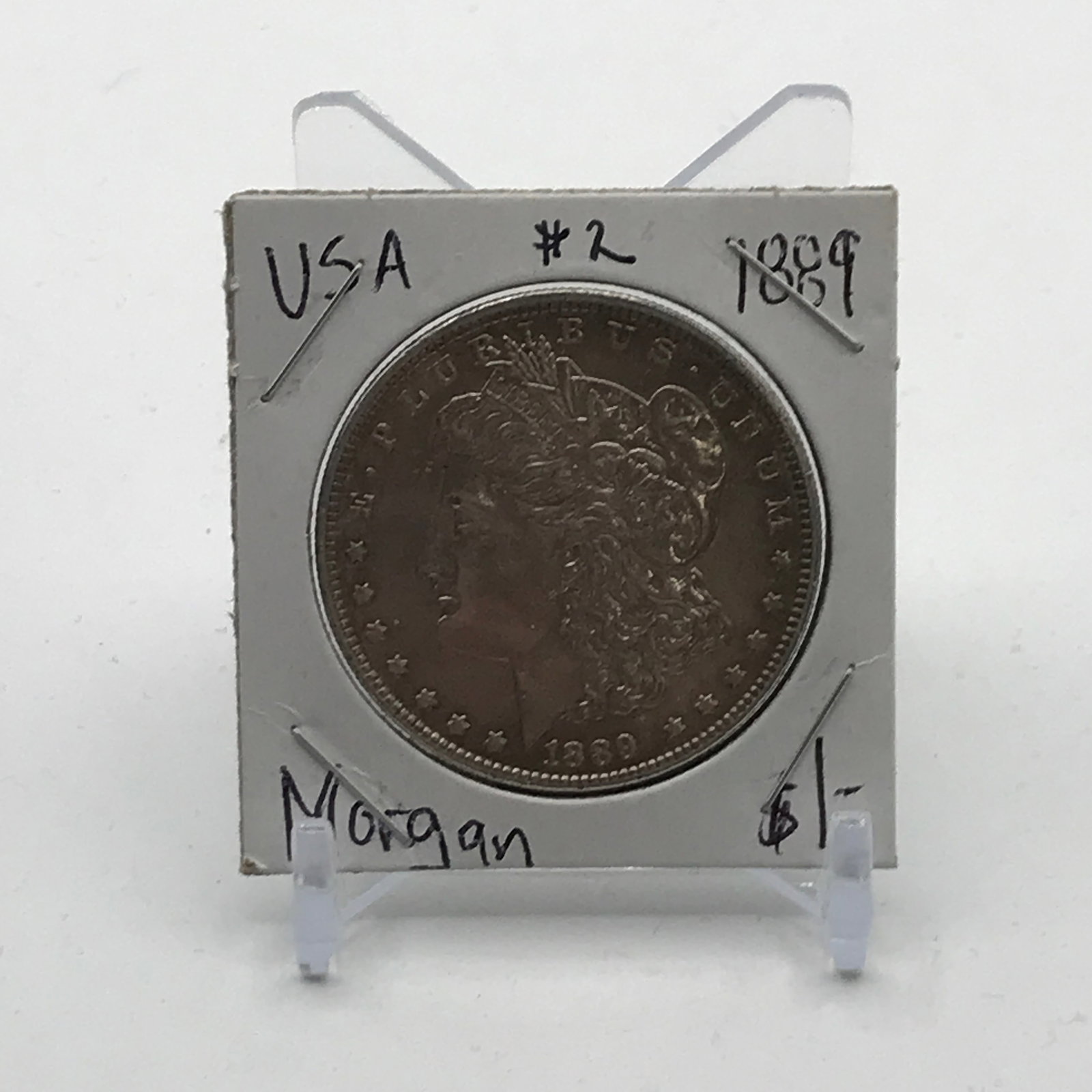 MORGAN SILVER DOLLAR - MINTED IN 1889 (1 of 2)