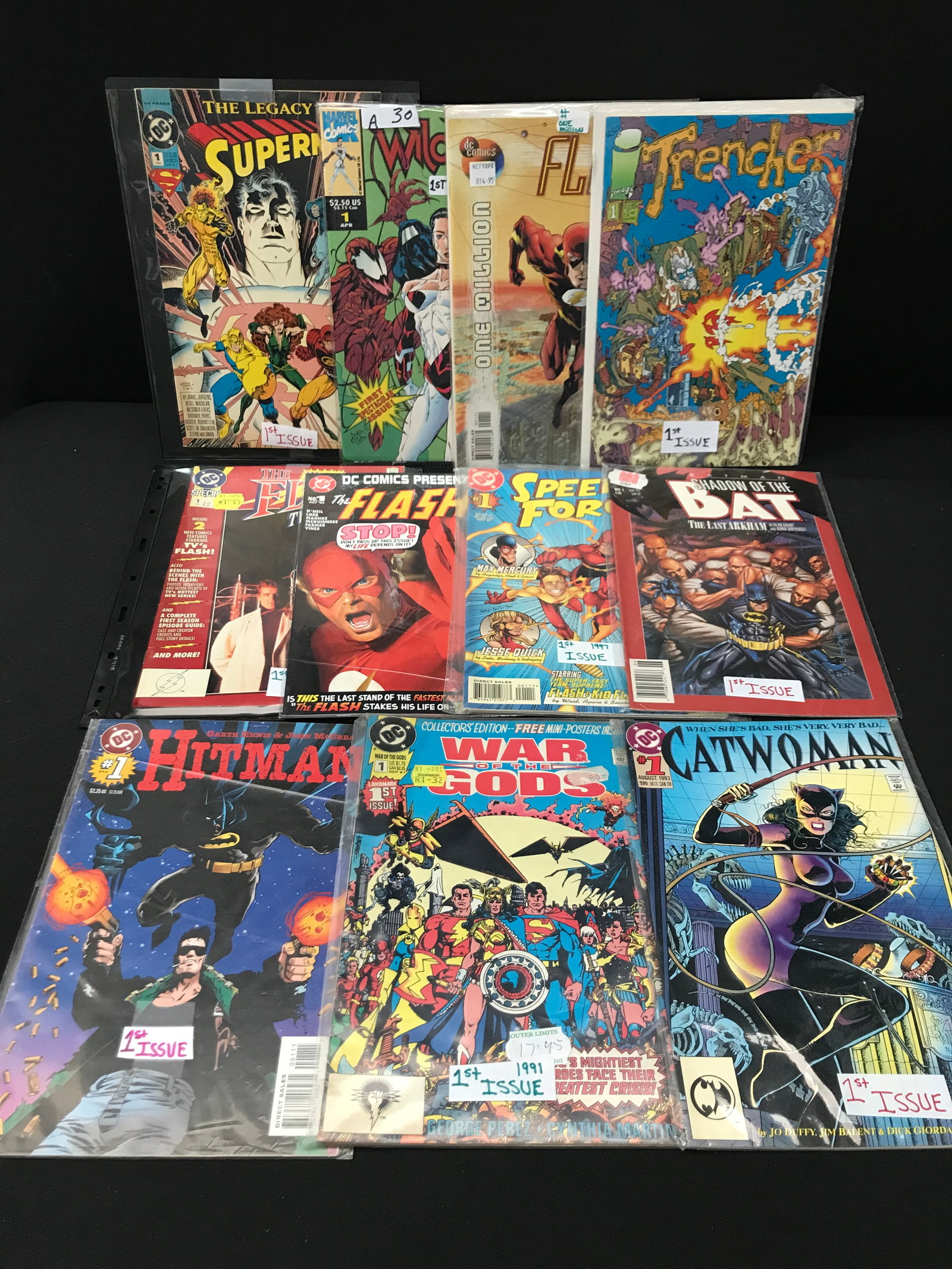 LOT OF 11 MIXED TITLE COMICS - VARIOUS PUBLISHERS: Prices are in Canadian dollars