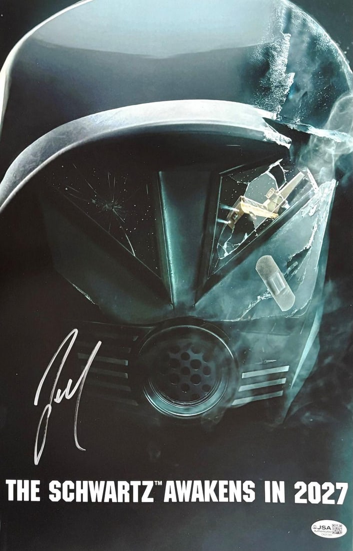 JOSH GAD SIGNED SPACEBALLS 2 8X10 - JSA COA: Prices are in Canadian dollars