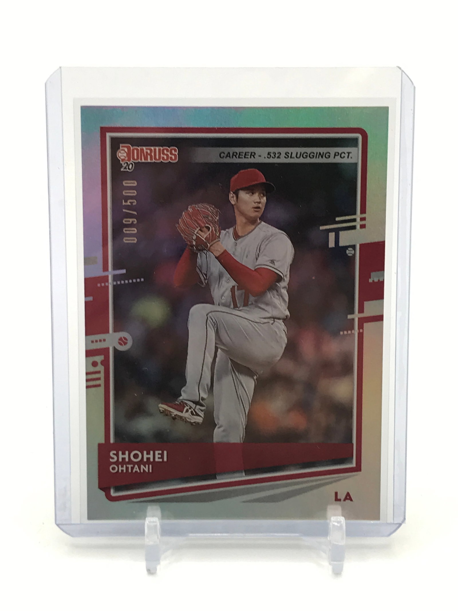 2020 PANINI DONRUSS BASEBALL SHOHEI OHTANI REFRACTOR TRADING CARD 9/500: Prices are in Canadian dollars