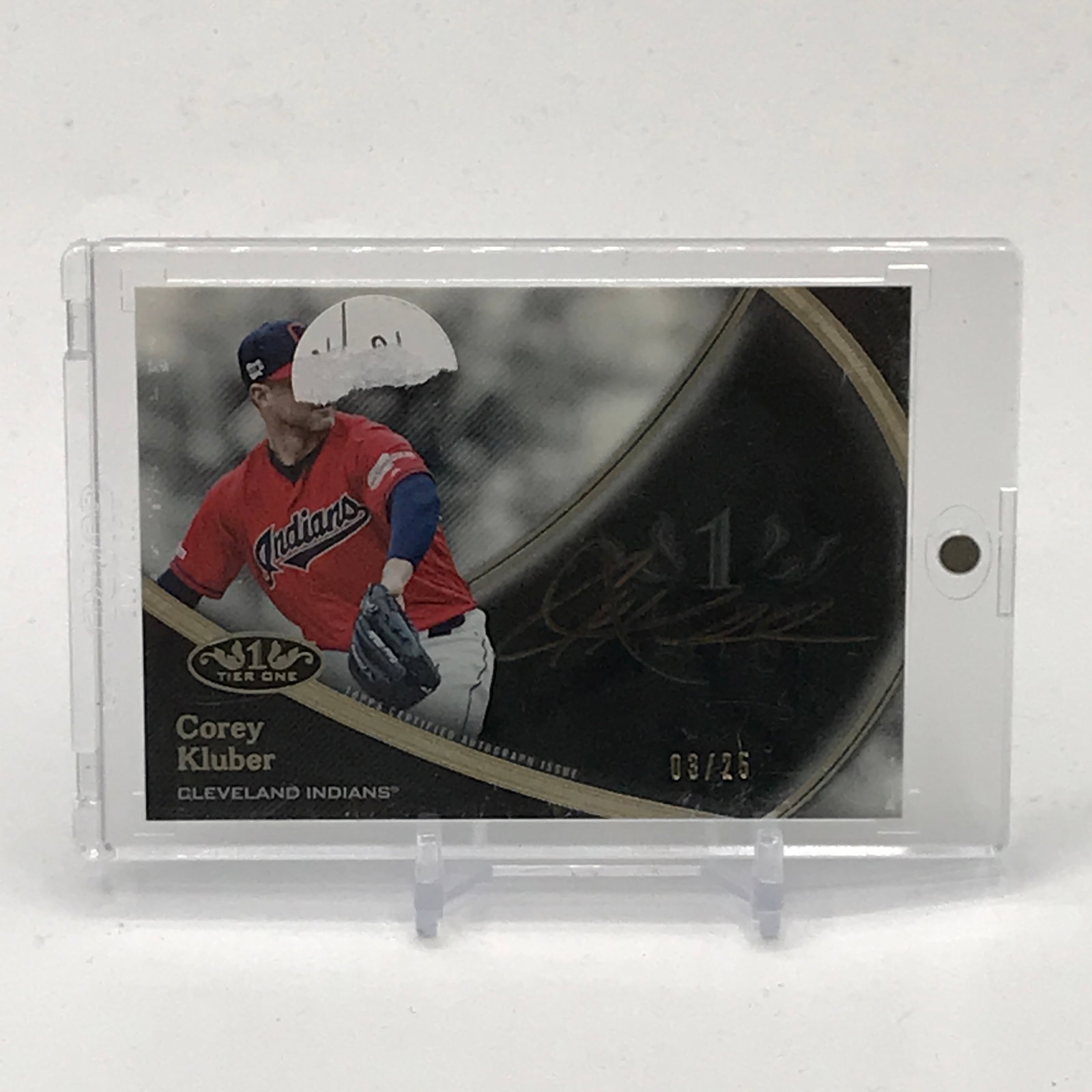 2020 TOPPS TIER ONE BASEBALL COREY KLUBER SIGNED TRADING CARD 03/25 (1 of 2)