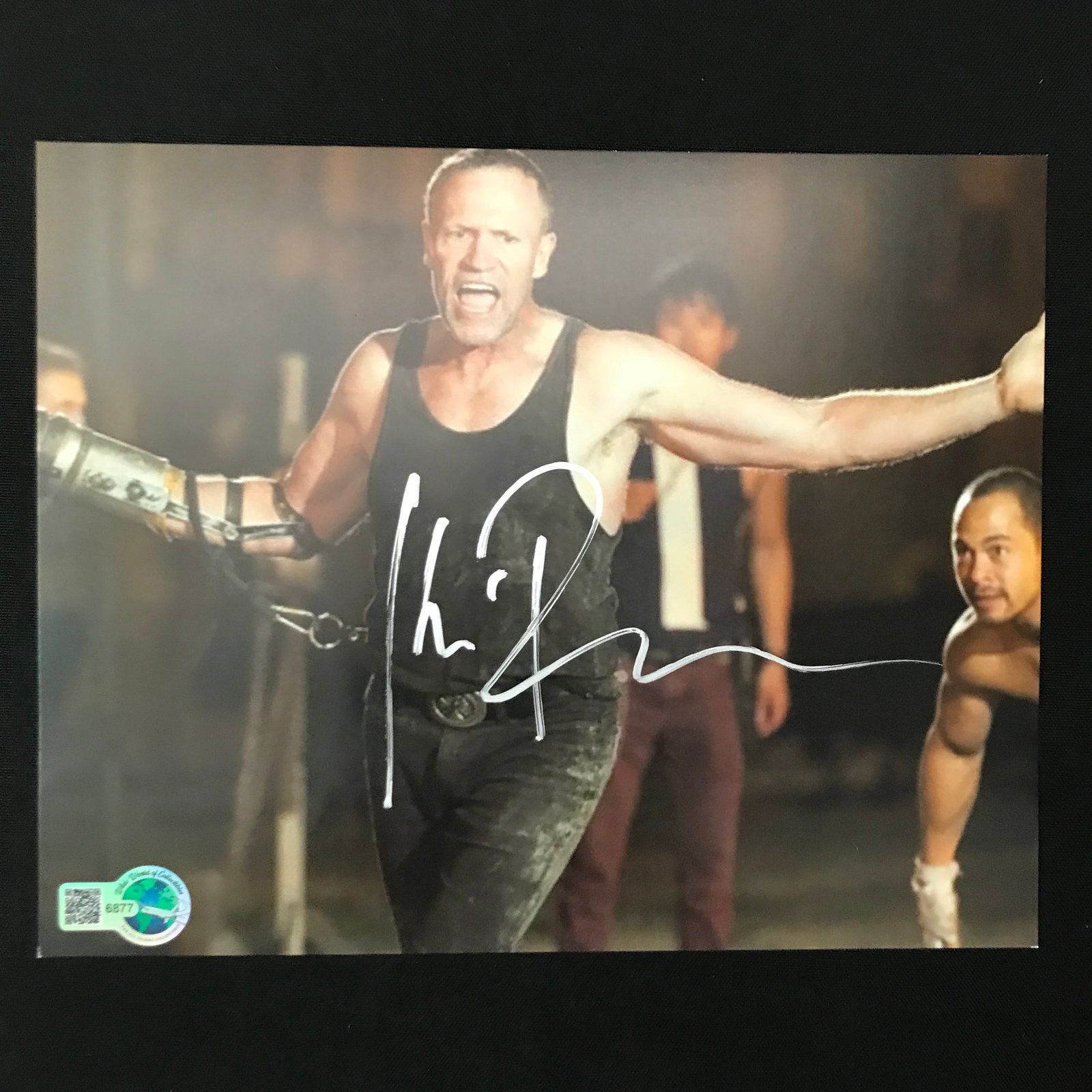 MICHAEL ROOKER SIGNED WALKING DEAD 8X10 - WWOC COA: Prices are in Canadian dollars