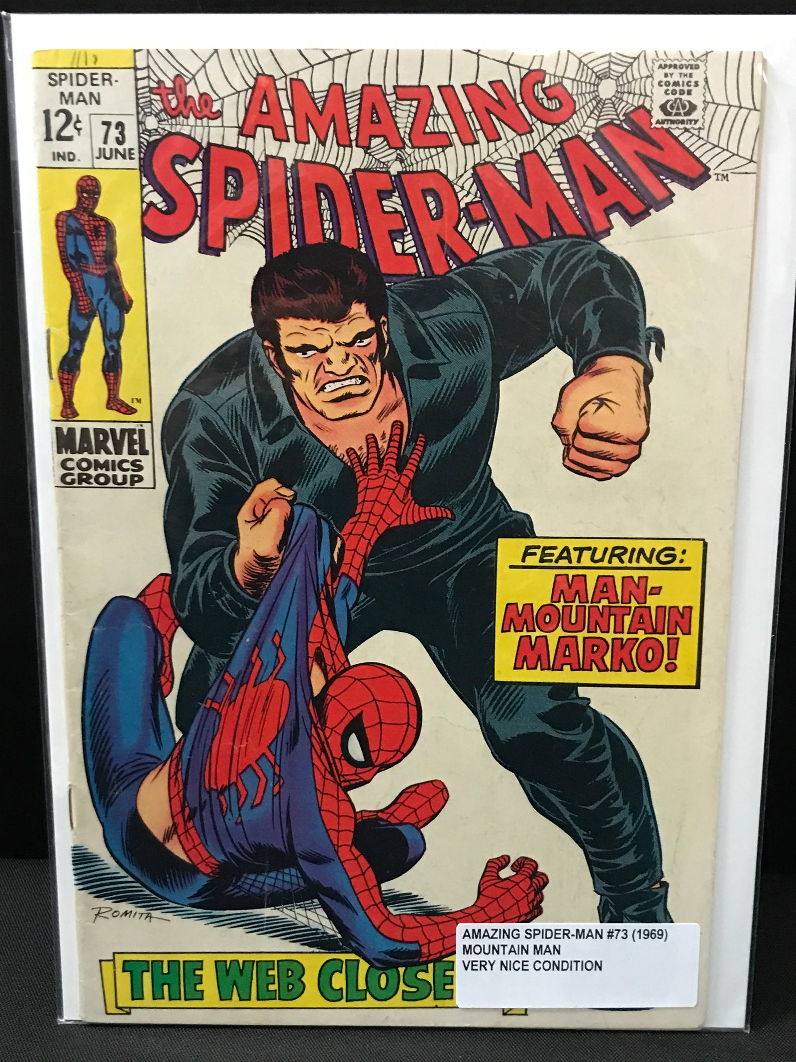 THE AMAZING SPIDERMAN #73 (1969) - MARVEL COMICS: Prices are in Canadian dollars