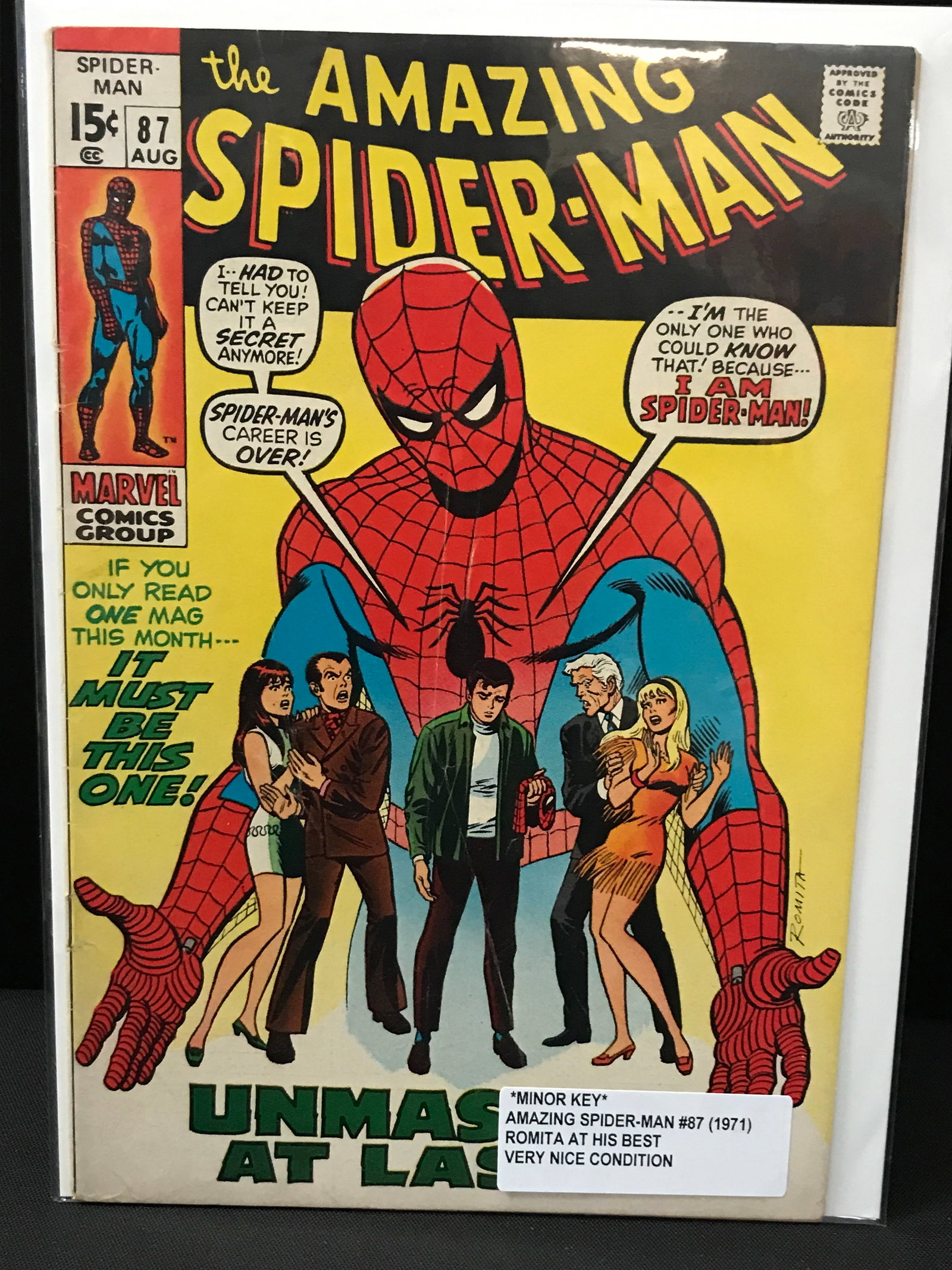 THE AMAZING SPIDERMAN #87 (1971) - MARVEL COMICS: Prices are in Canadian dollars
