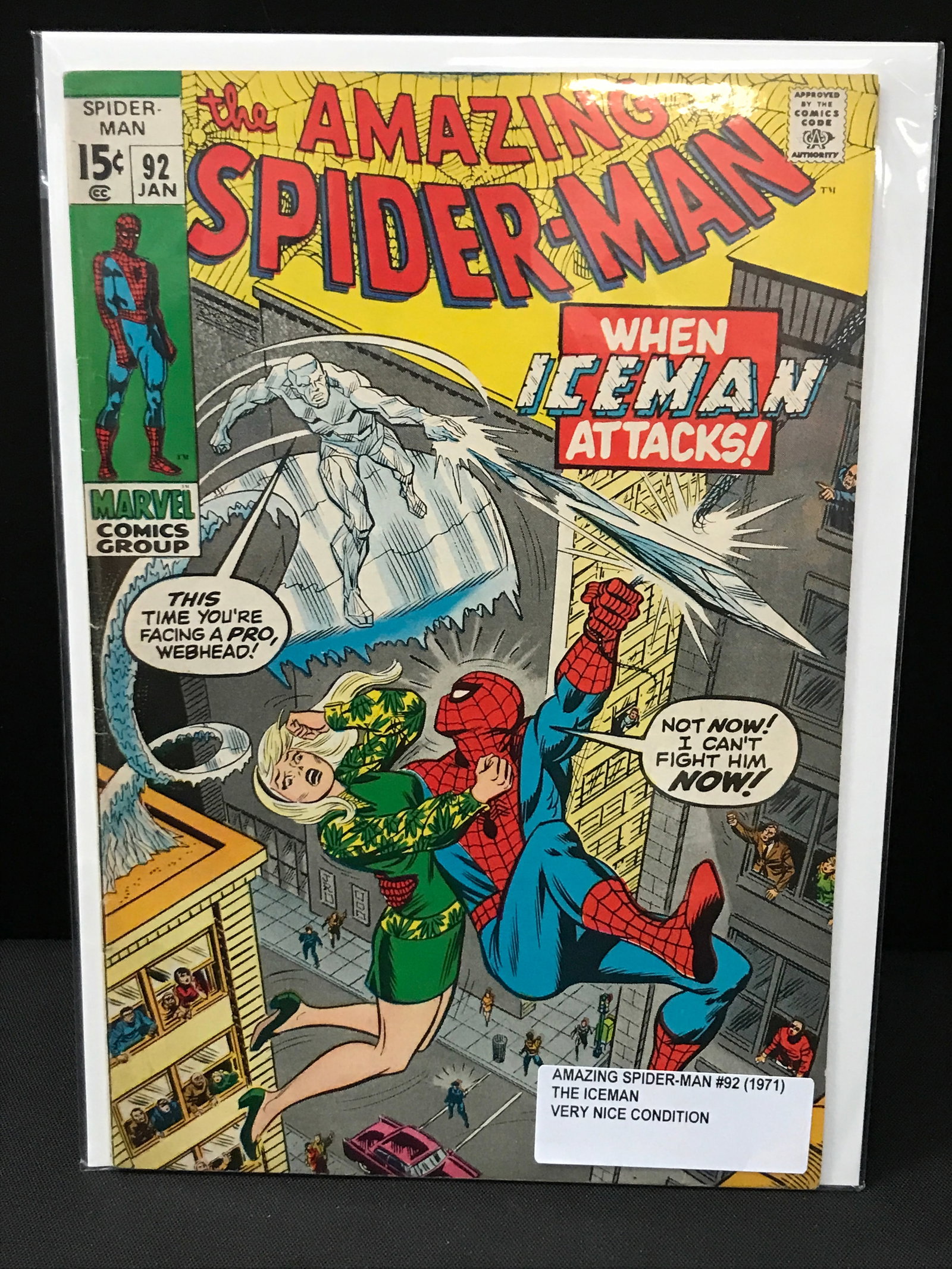THE AMAZING SPIDERMAN #92 (1971) - MARVEL COMICS: Prices are in Canadian dollars