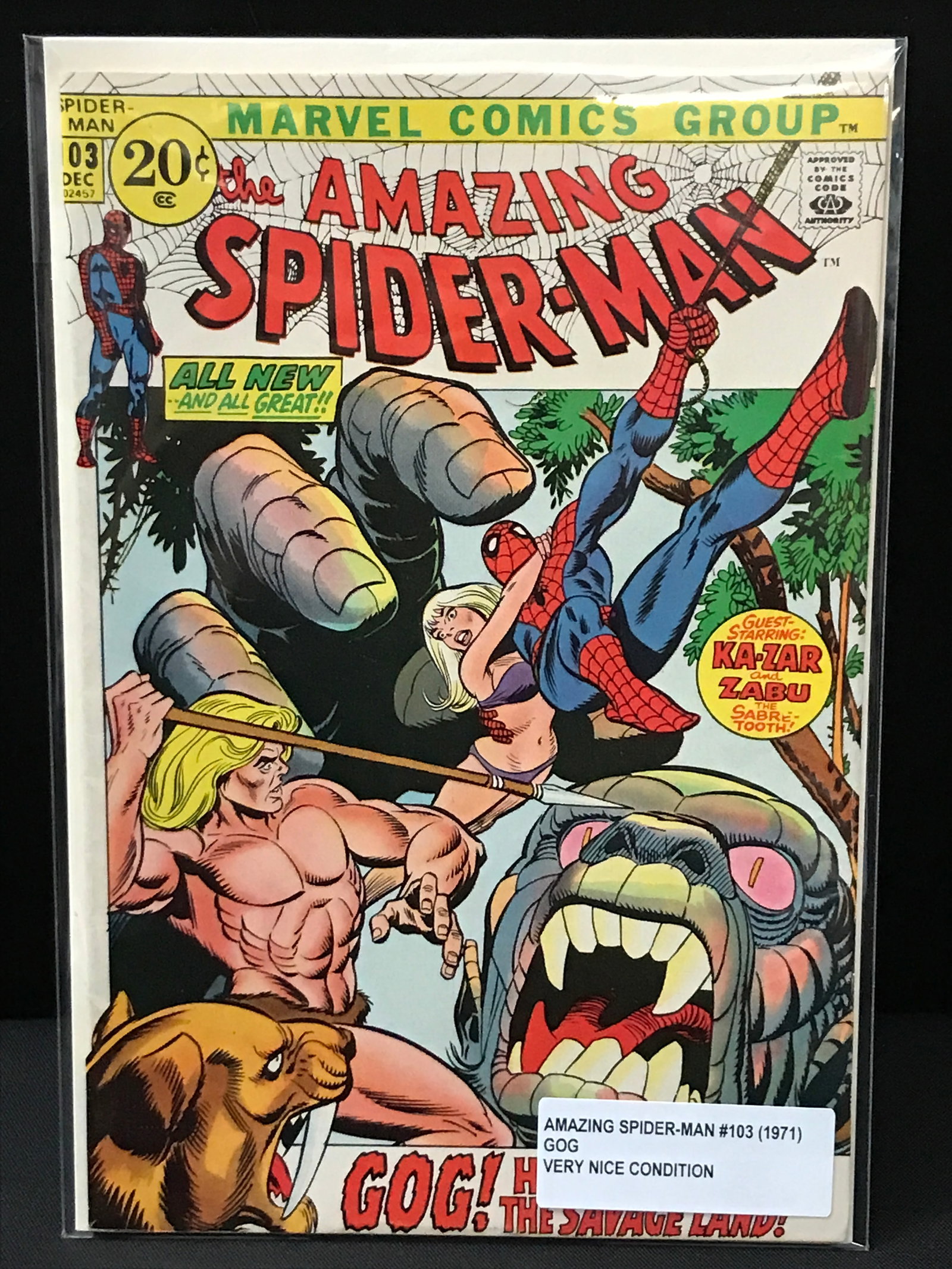 THE AMAZING SPIDERMAN #103 (1971) - MARVEL COMICS: Prices are in Canadian dollars