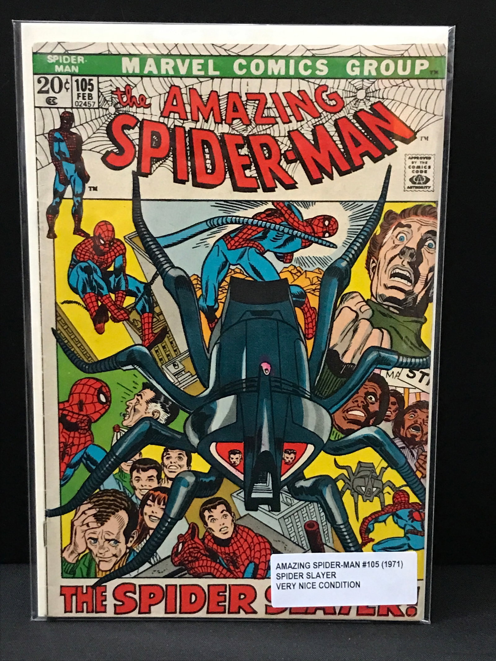 THE AMAZING SPIDERMAN #105 (1971) - MARVEL COMICS: Prices are in Canadian dollars