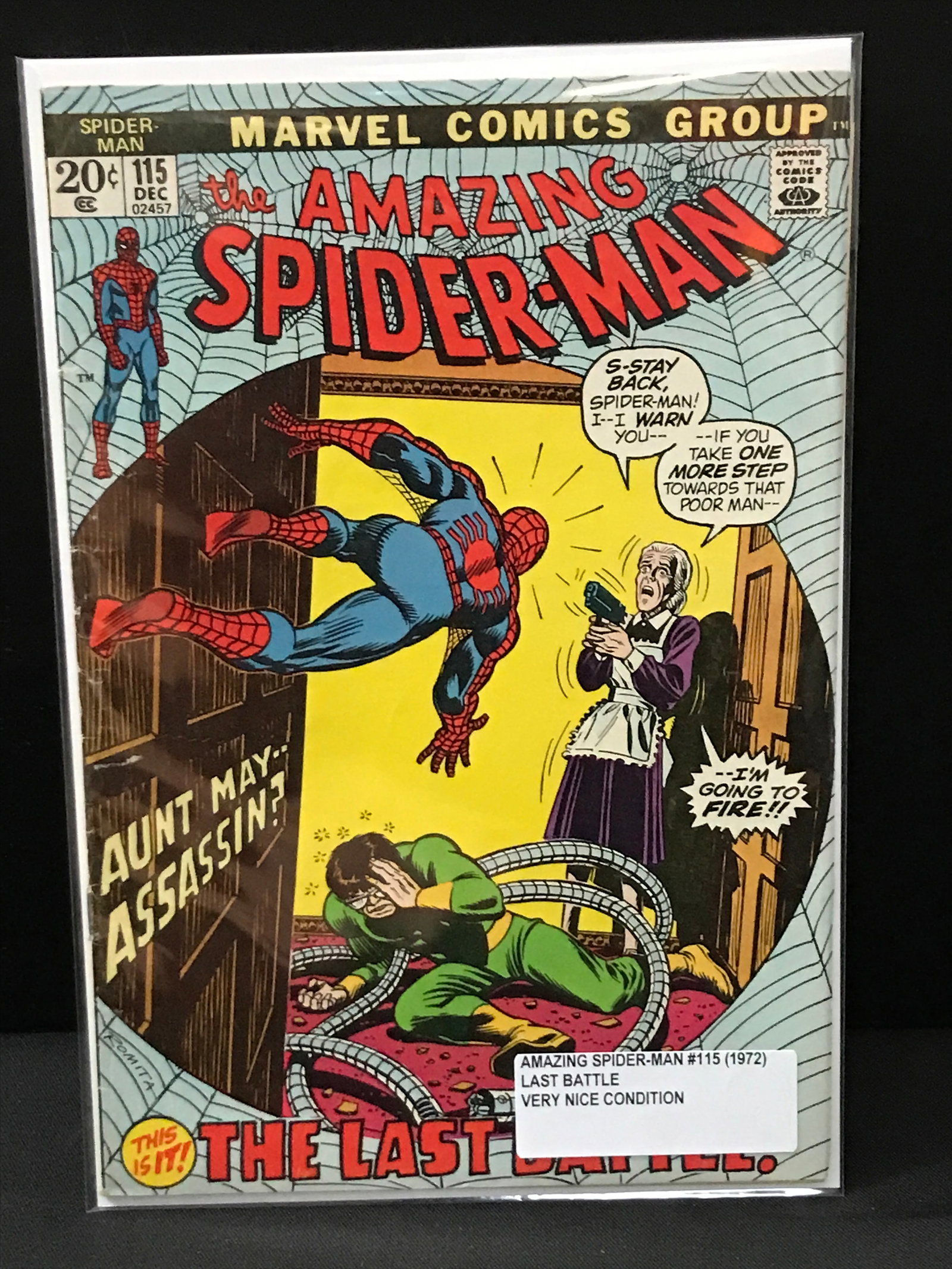 THE AMAZING SPIDERMAN #115 (1972) - MARVEL COMICS: Prices are in Canadian dollars