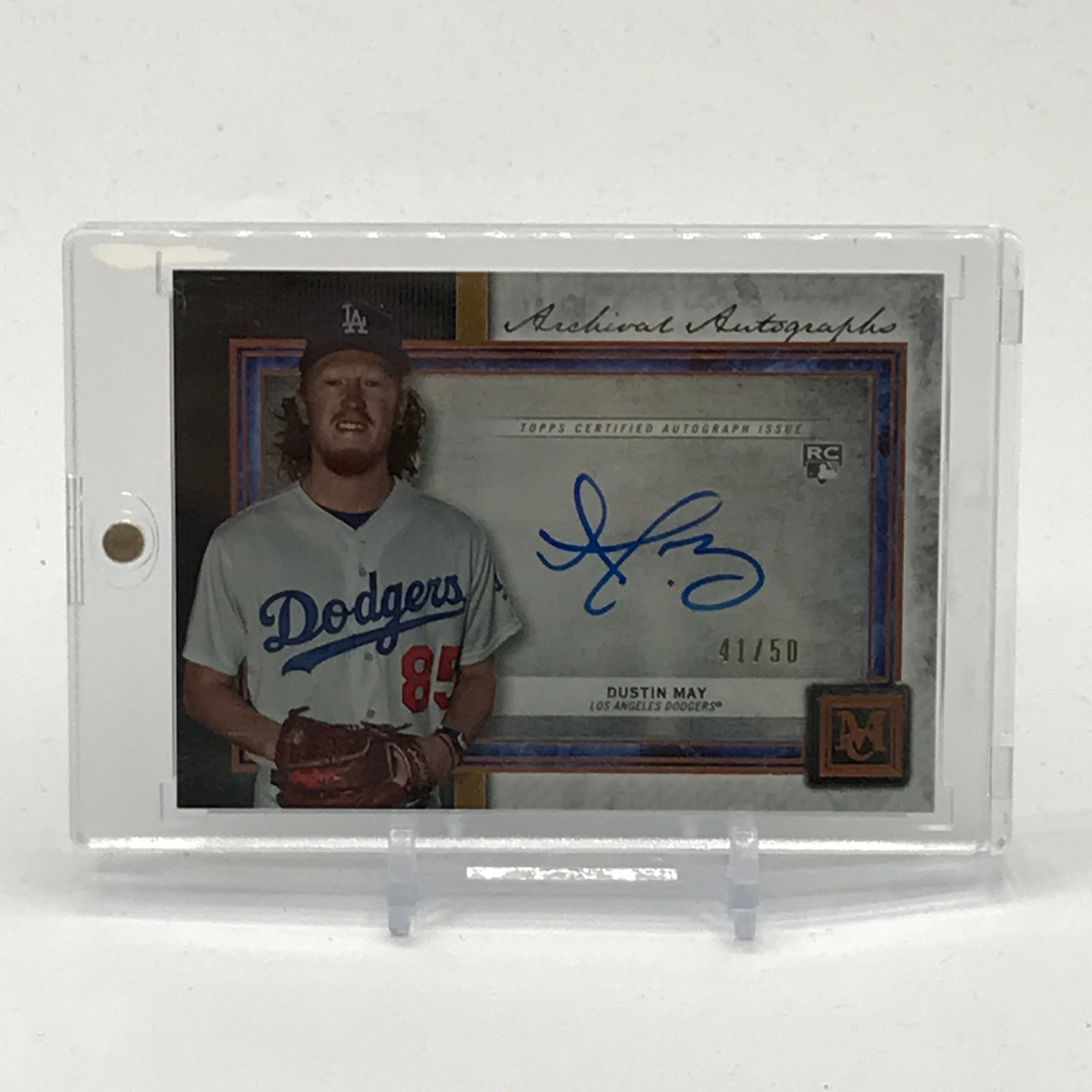 2020 TOPPS MUSEUM COLLECTION BASEBALL DUSTIN MAY SIGNED ROOKIE TRADING CARD 41/50: Prices are in Canadian dollars