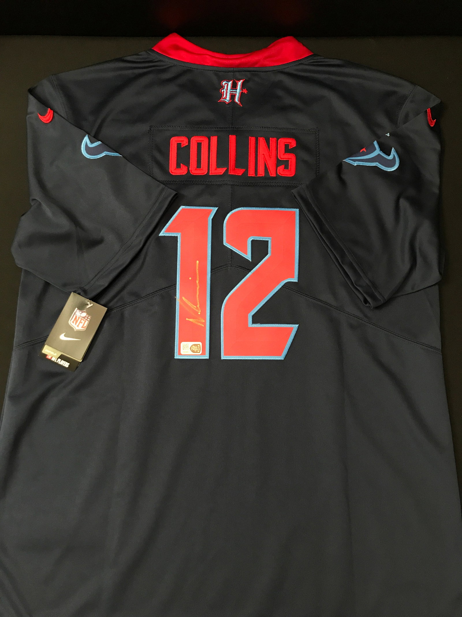 NICO COLLINS SIGNED HOUSTON TEXANS CUSTOM JERSEY - ELITE COA: Prices are in Canadian dollars