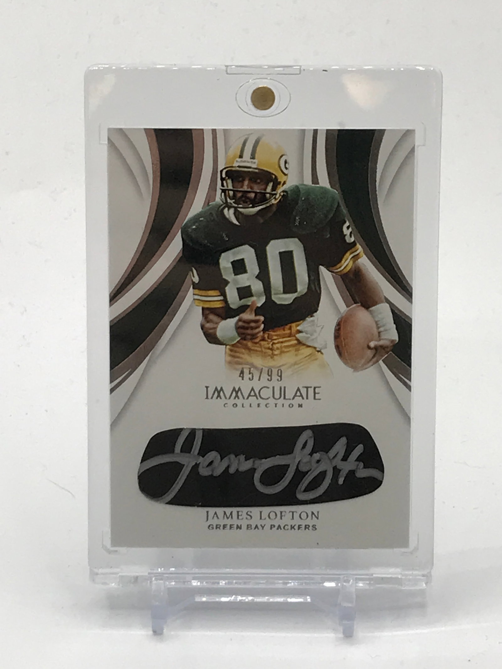 2019 PANINI IMMACULATE COLLECTION FOOTBALL JAMES LOFTON SIGNED TRADING CARD 45/99: Prices are in Canadian dollars