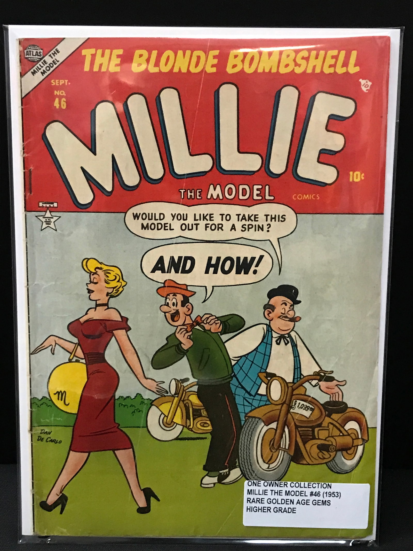 MILLIE THE MODEL #46 (1953) ONE OWNER COLLECTION - ATLAS COMICS: Prices are in Canadian dollars
