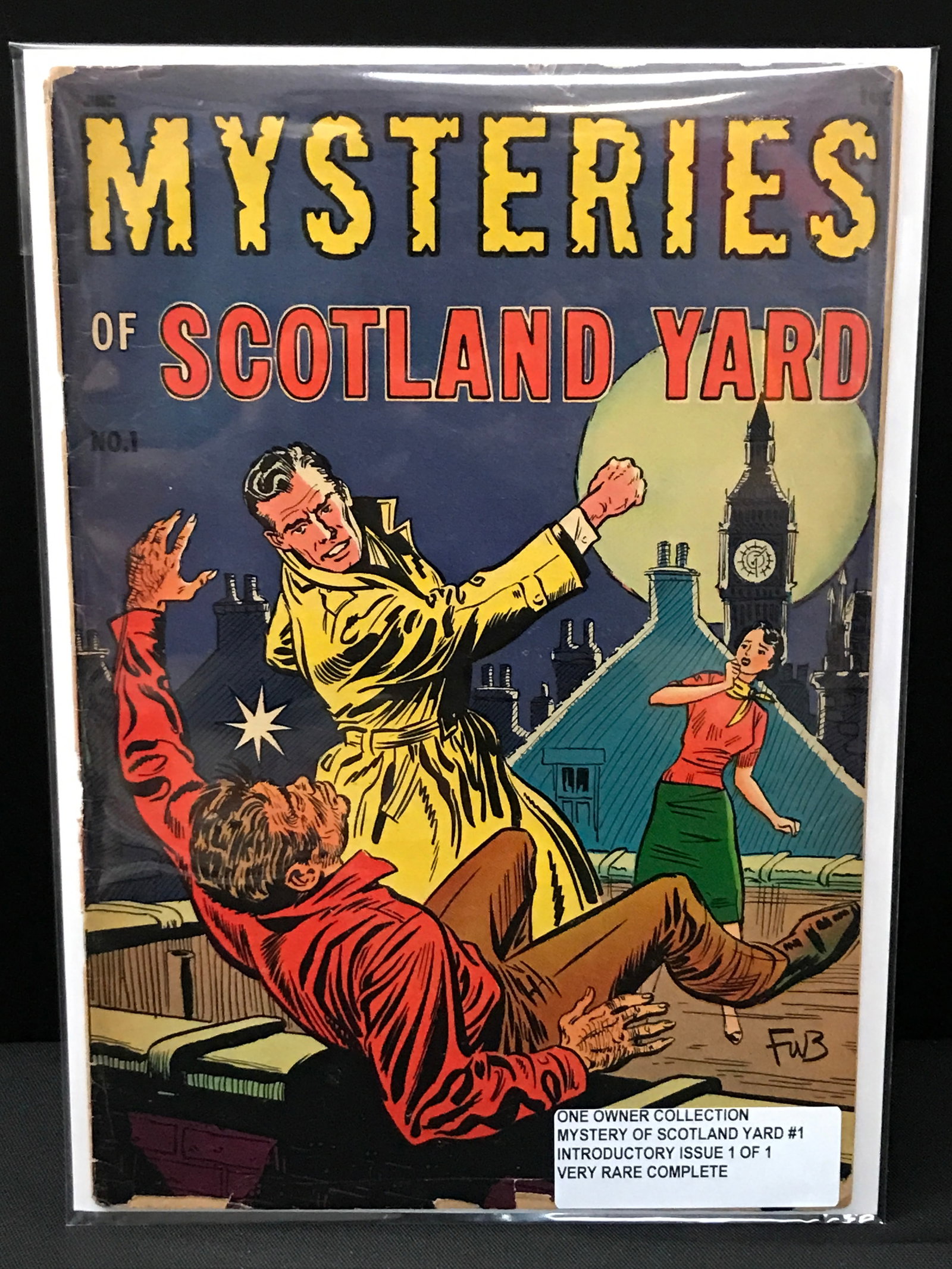 MYSTERIES OF SCOTLAND YARD ISSUE 1 OF 1 VERY RARE AND COMPLETE: Prices are in Canadian dollars