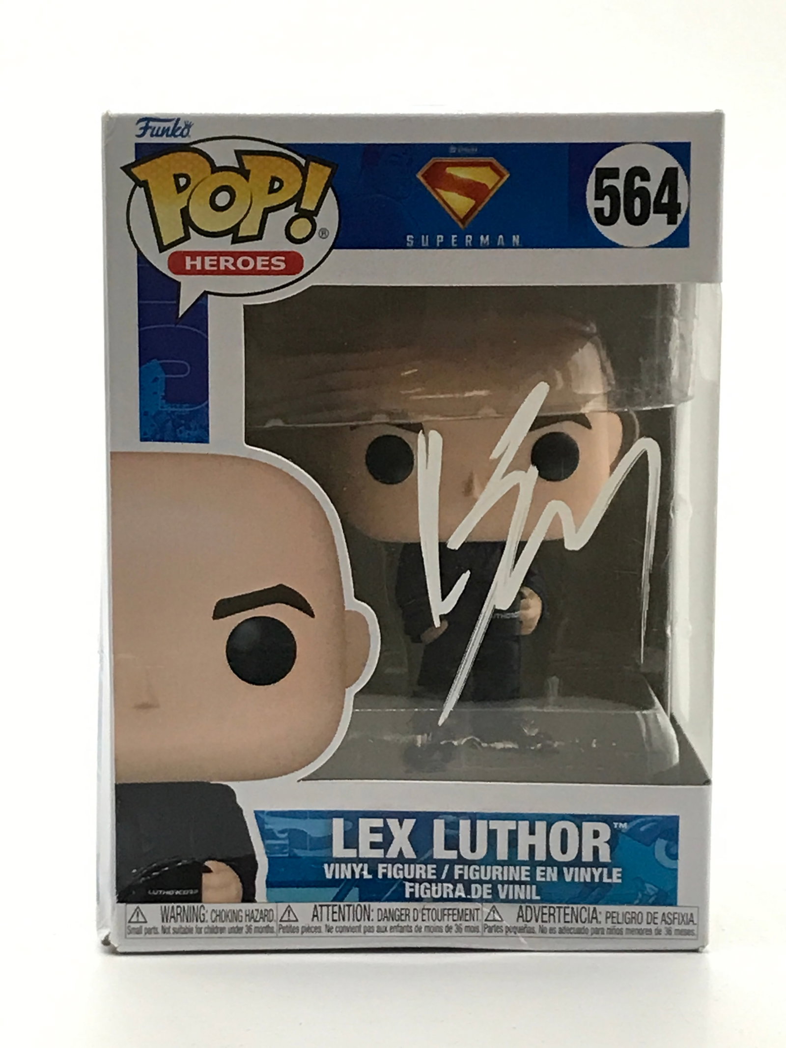 KEVIN SPACEY SIGNED LEX LUTHOR FUNKO POP - HOLLYWOOD COA: Prices are in Canadian dollars