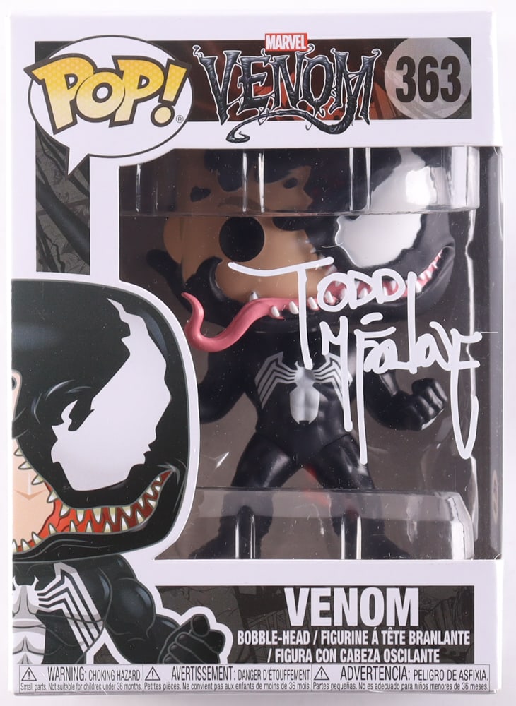 TODD MACFARLANE SIGNED VENOM FUNKO POP - PSA COA: Prices are in Canadian dollars