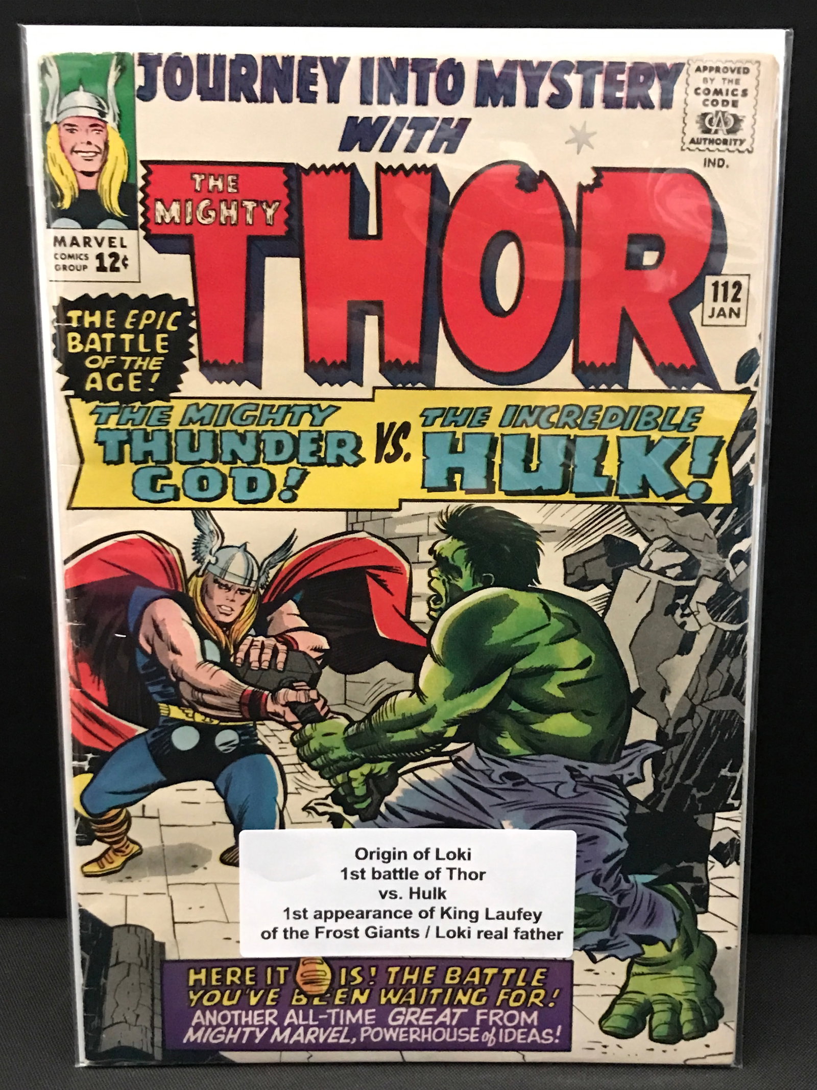 JOURNEY INTO MYSTERY #112 1ST APP KING LAUFEY - MARVEL COMICS: Prices are in Canadian dollars
