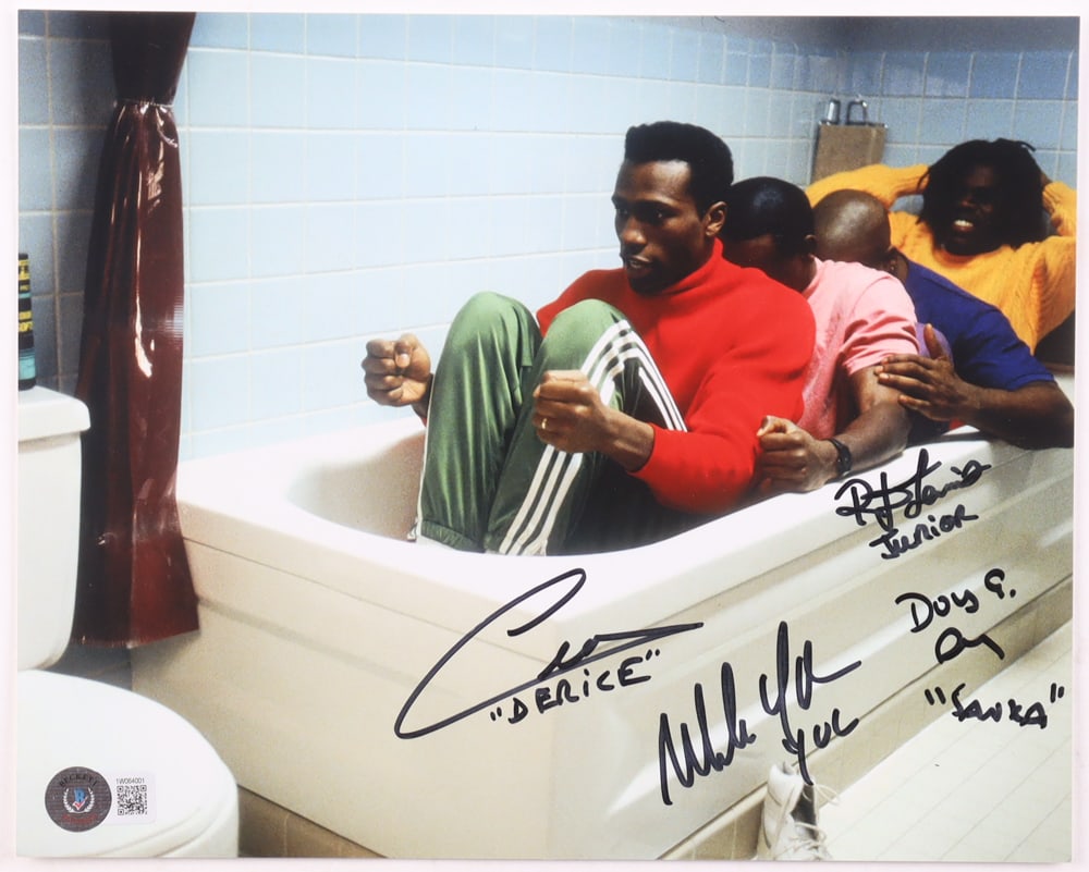 "Cool Runnings" 8x10 Signed By Rawle D. Lewis, Doug E. Doug, Just Leon & Malik Yoba - Beckett Coa: Prices are in Canadian dollars