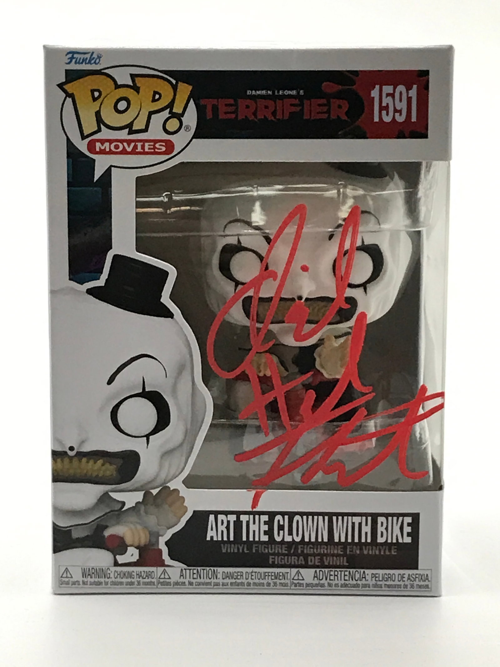 DAVID HOWARD THORNTON SIGNED ART THE CLOWN FUNKO POP - HOLLYWOOD COA: Prices are in Canadian dollars
