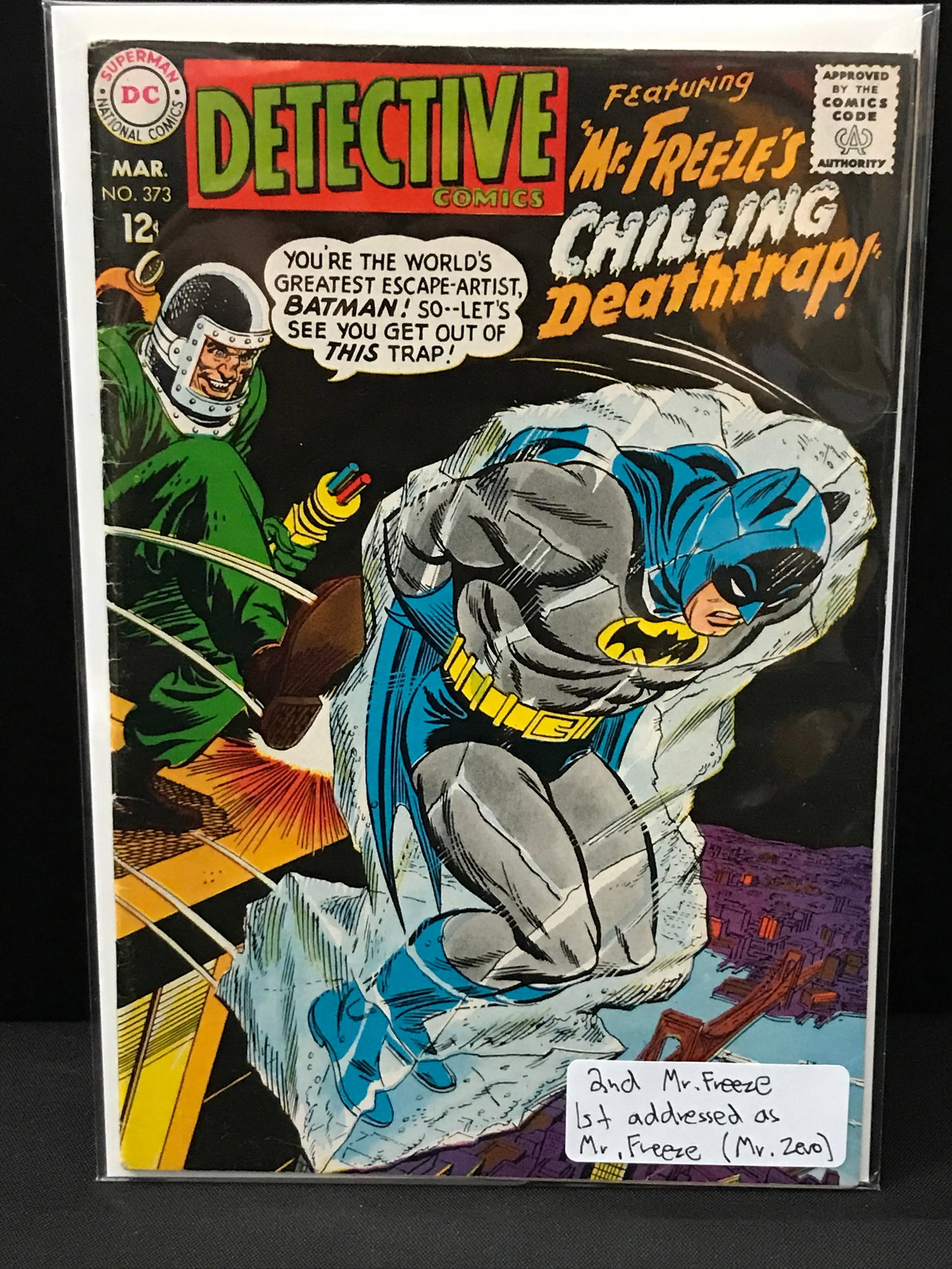 DETECTIVE COMICS #373 2ND MR. FREEZE - DC COMICS: Prices are in Canadian dollars
