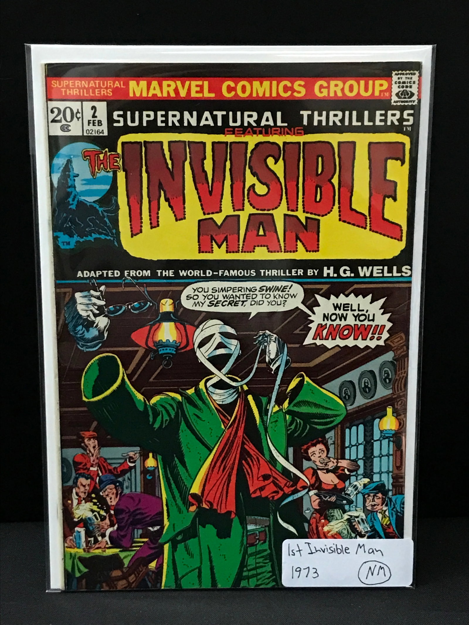 SUPERNATURAL THRILLERS #2 1ST INVISIBLE MAN (1973) - MARVEL COMICS (1 of 1)
