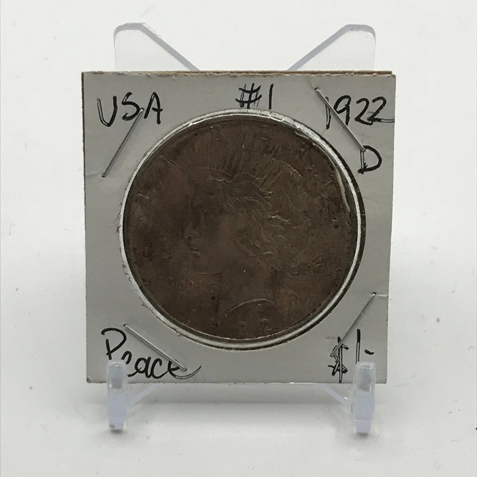 PEACE SILVER DOLLAR - MINTED IN 1922 IN DENVER: Prices are in Canadian dollars