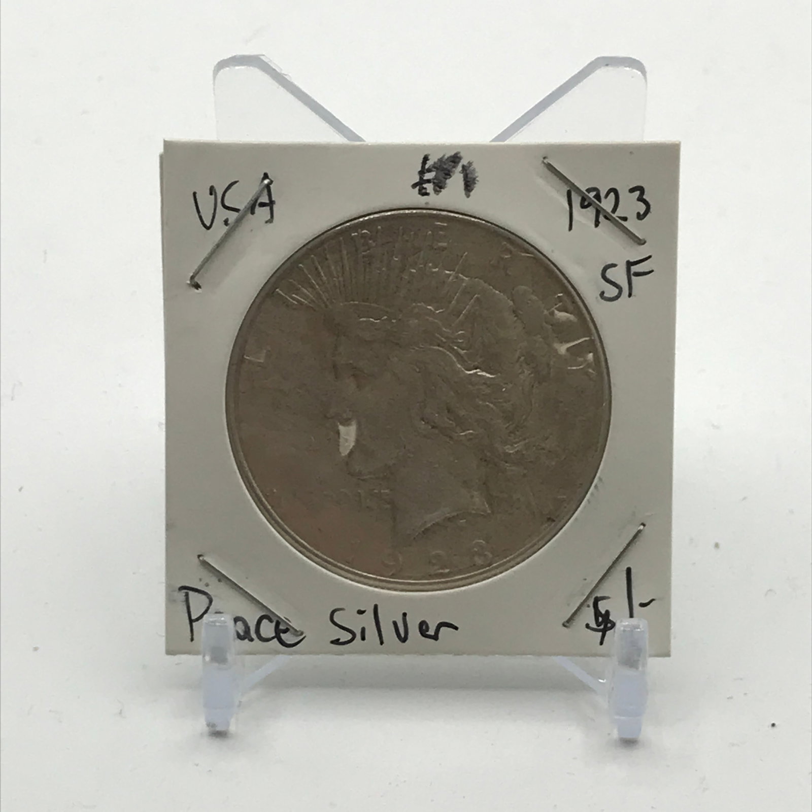 PEACE SILVER DOLLAR - MINTED IN 1923 IN SAN FRANCISCO: Prices are in Canadian dollars