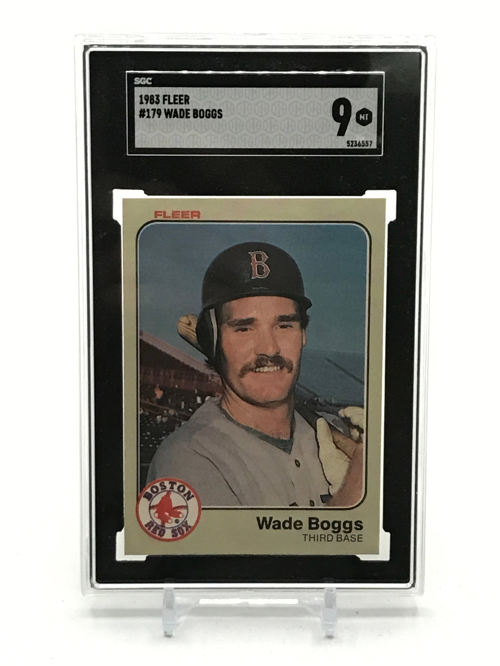 1983 FLEER WADE BOGGS TRADING CARD - SGC GRADE 9: Prices are in Canadian dollars