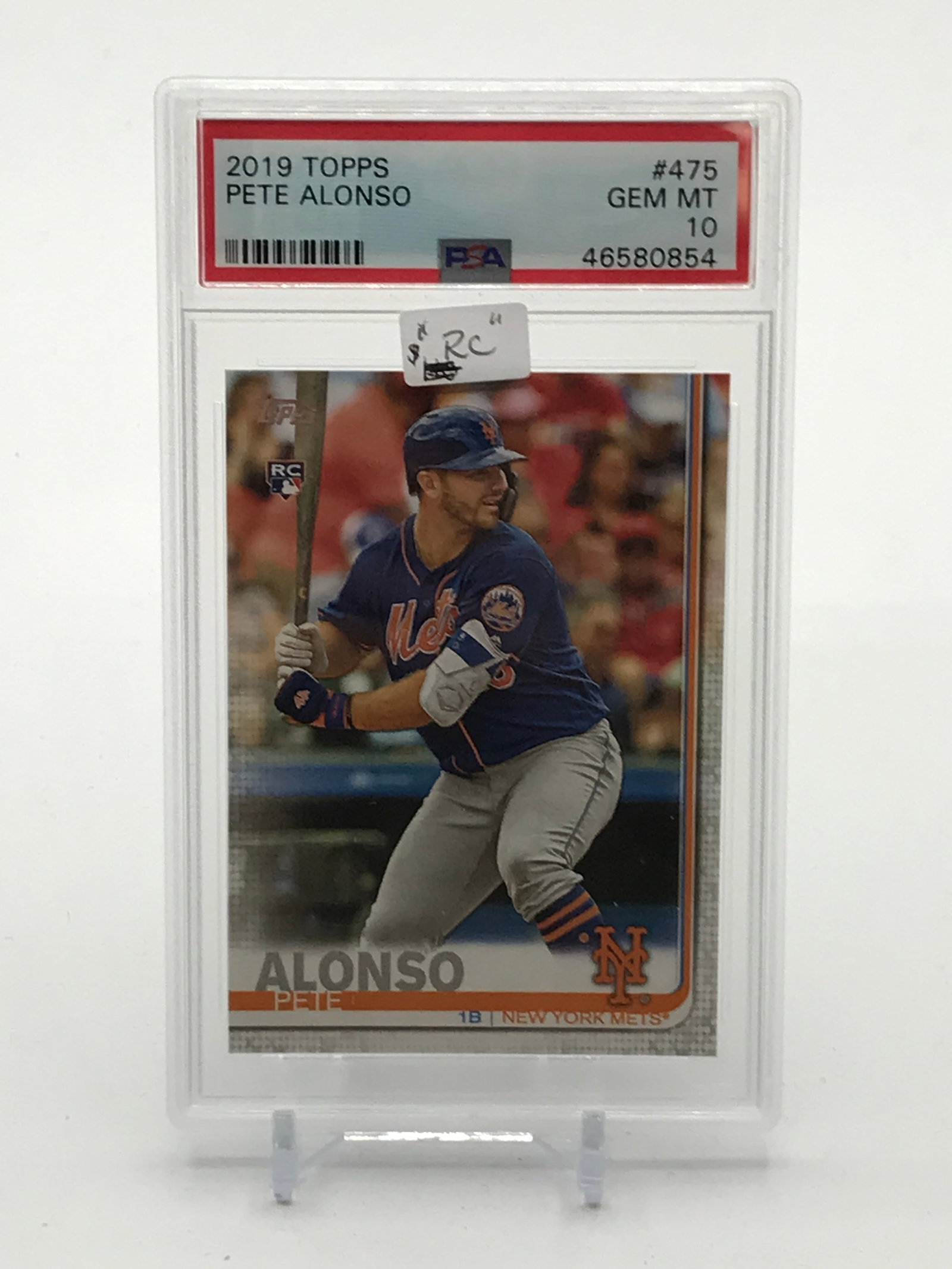 2019 TOPPS PETE ALONSO ROOKIE TRADING CARD - PSA GRADE 10: Prices are in Canadian dollars