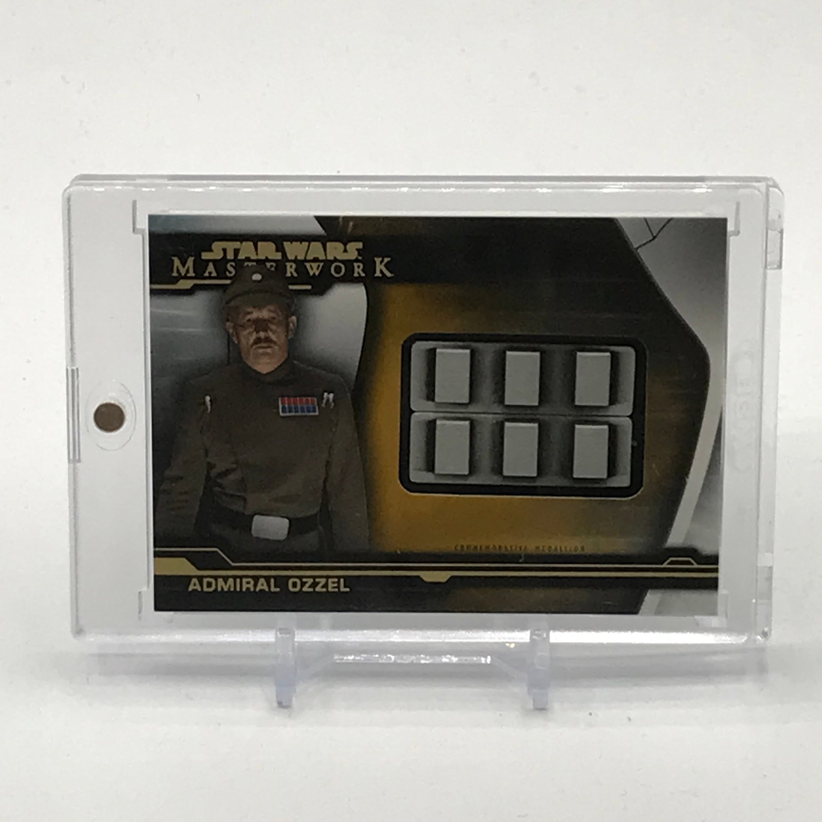 STAR WARS MASTERWORKS ARTIFACT MEDALLION IMPERIAL RANK BADGE TRADING CARD 1/1 (1 of 2)