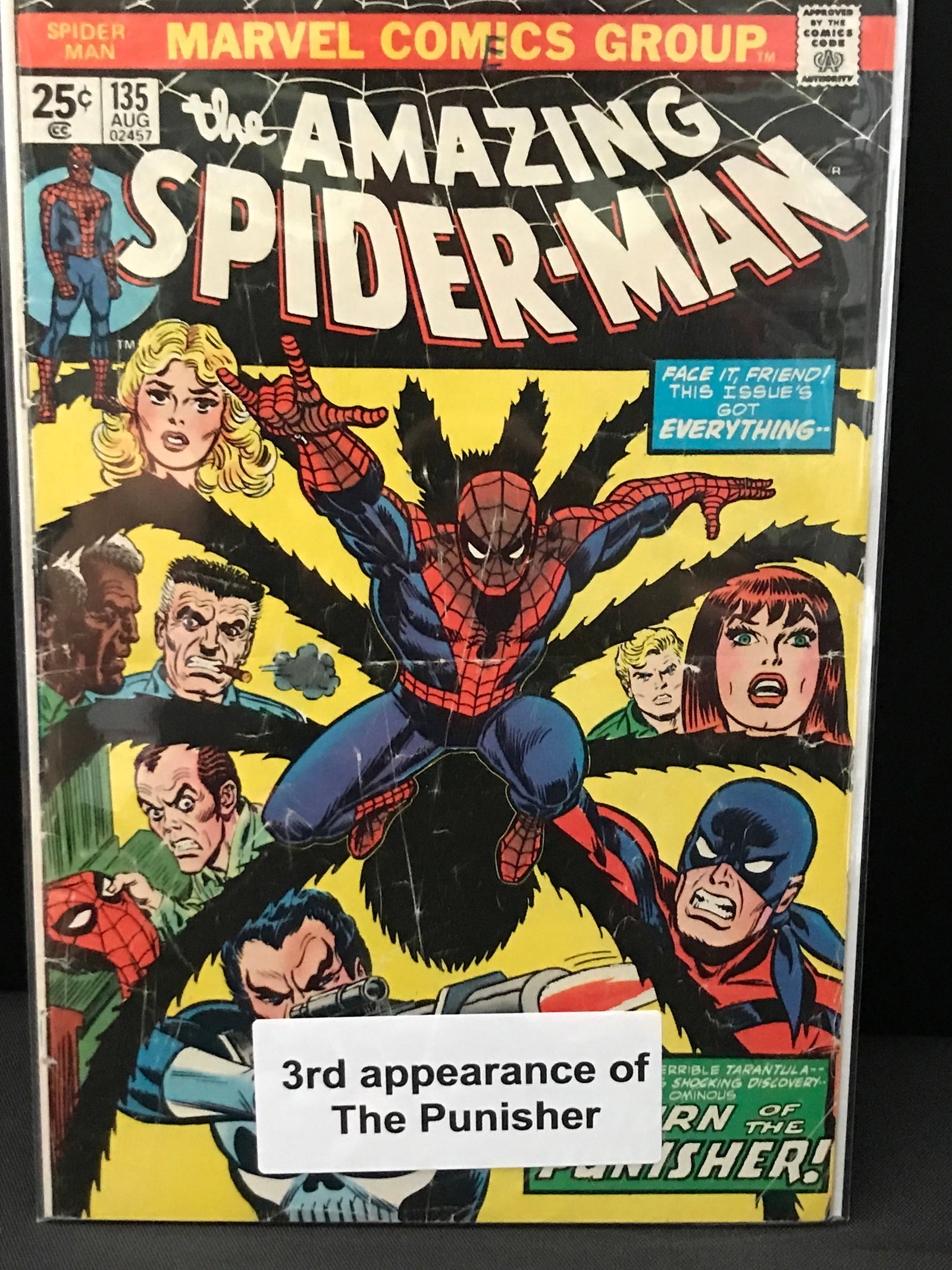 THE AMAZING SPIDERMAN #135 3RD APP OF THE PUNISHER - MARVEL COMICS: Prices are in Canadian dollars