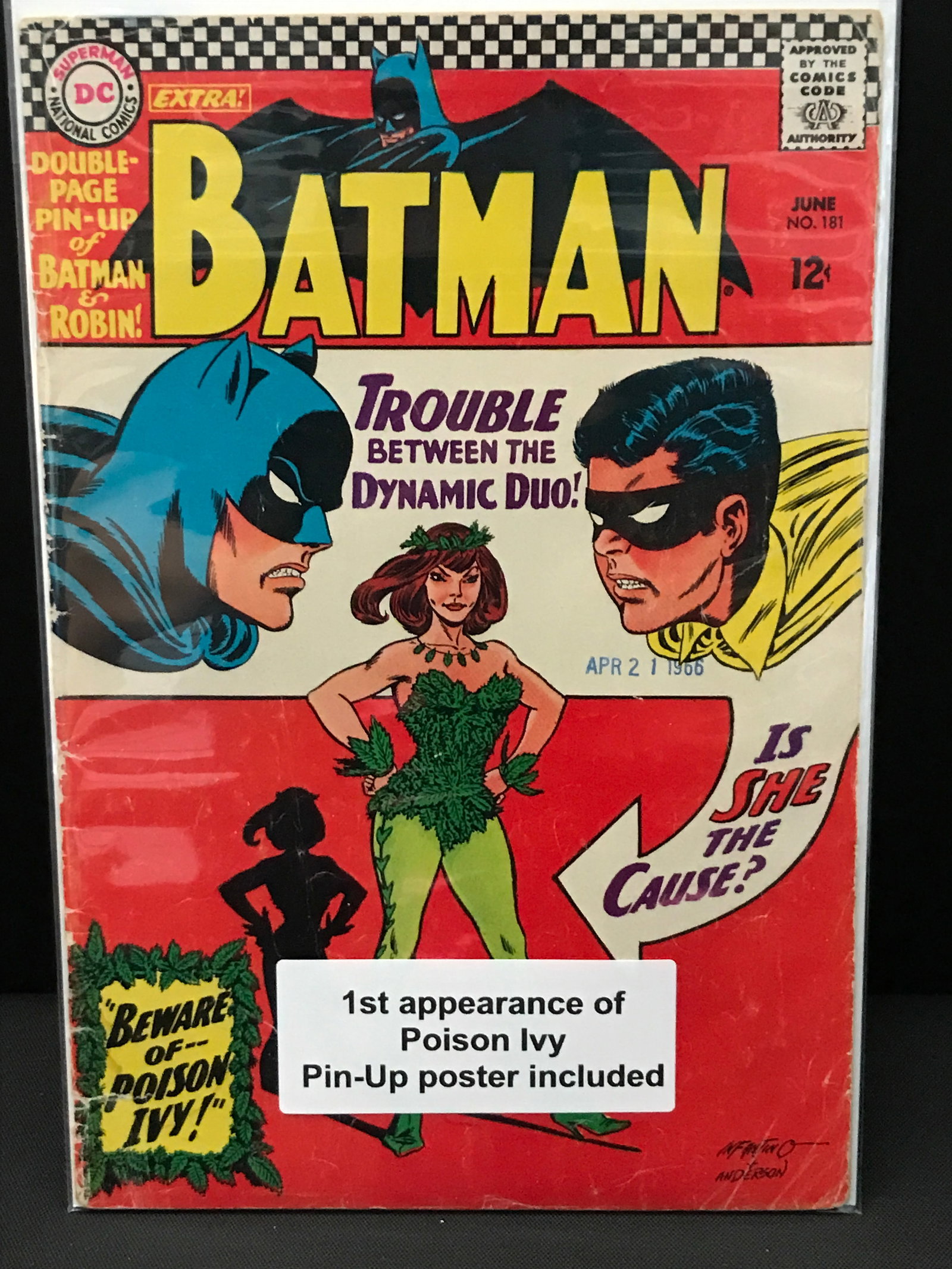 BATMAN #181 1ST APP POISON IVY (PIN-UP POSTER INCLUDED) - DC COMICS: Prices are in Canadian dollars