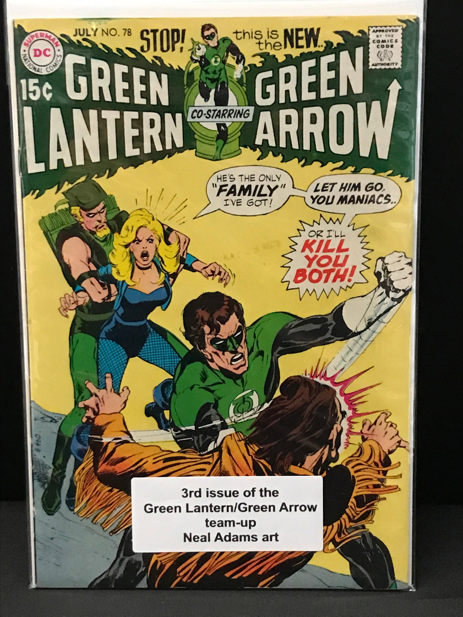 THE GREEN LANTERN CO STARRING GREEN ARROW #78 - DC COMICS (1 of 1)