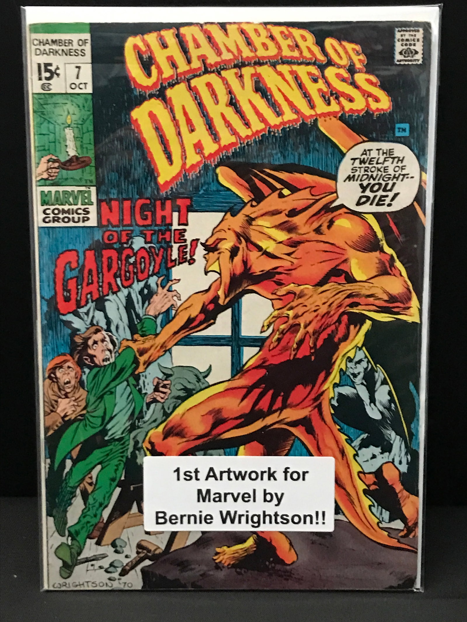 CHAMBER OF DARKNESS #7 1ST MARVEL ARTWORK BY BERNIE WRIGHTSON - MARVEL COMICS (1 of 1)