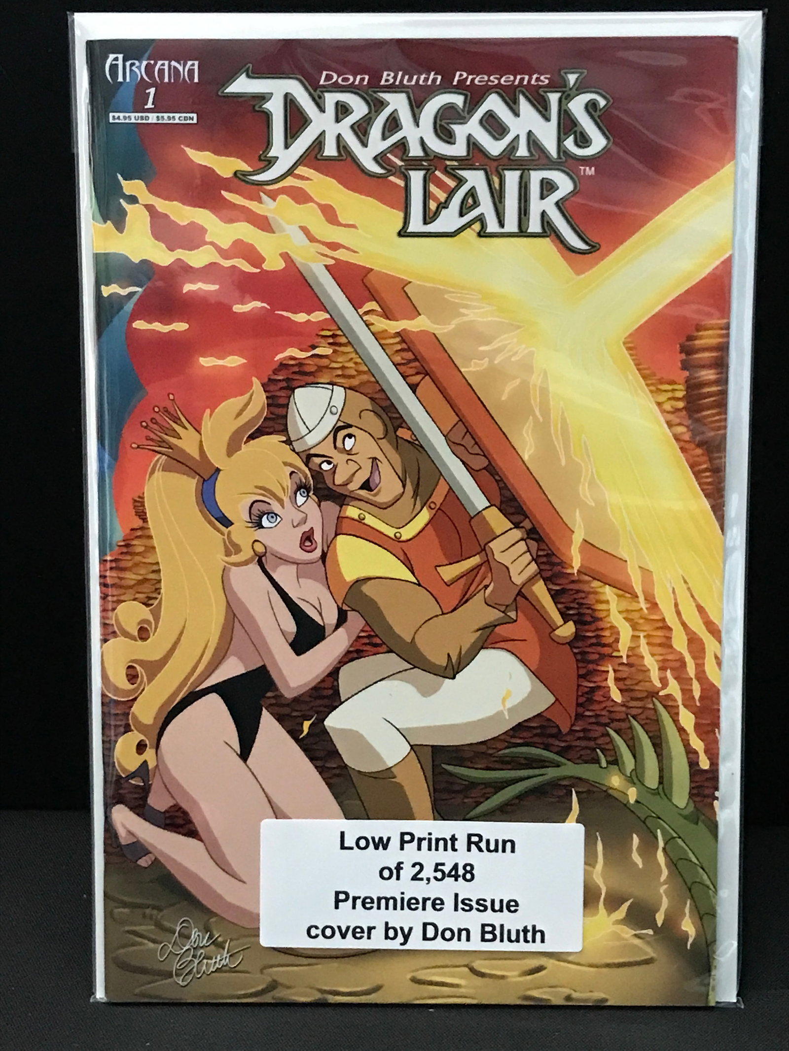 DRAGON'S LAIR #1 PRINT RUN OF 2,548 - ARCANA: Prices are in Canadian dollars