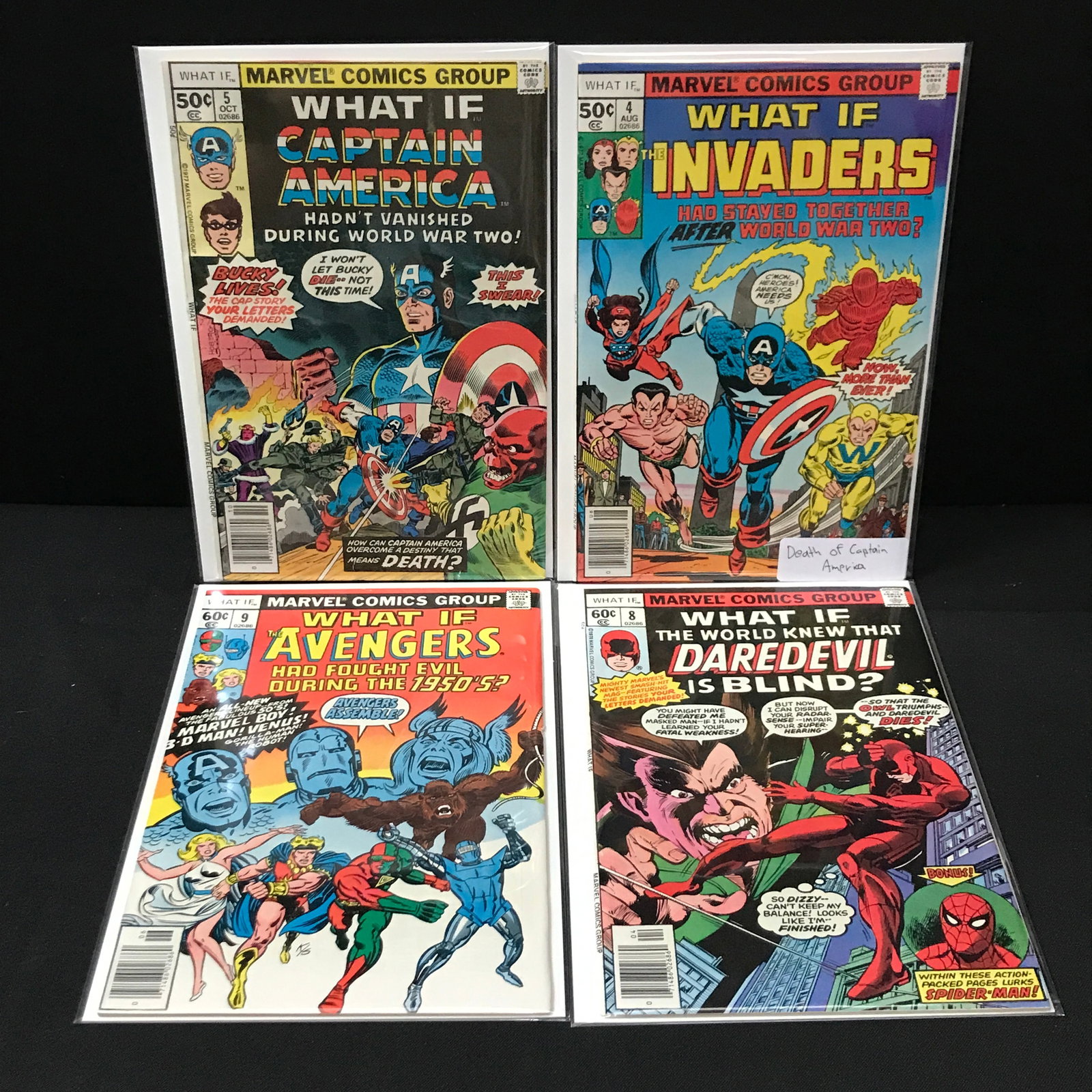 LOT OF 4 WHAT IF COMICS - MARVEL COMICS: Prices are in Canadian dollars