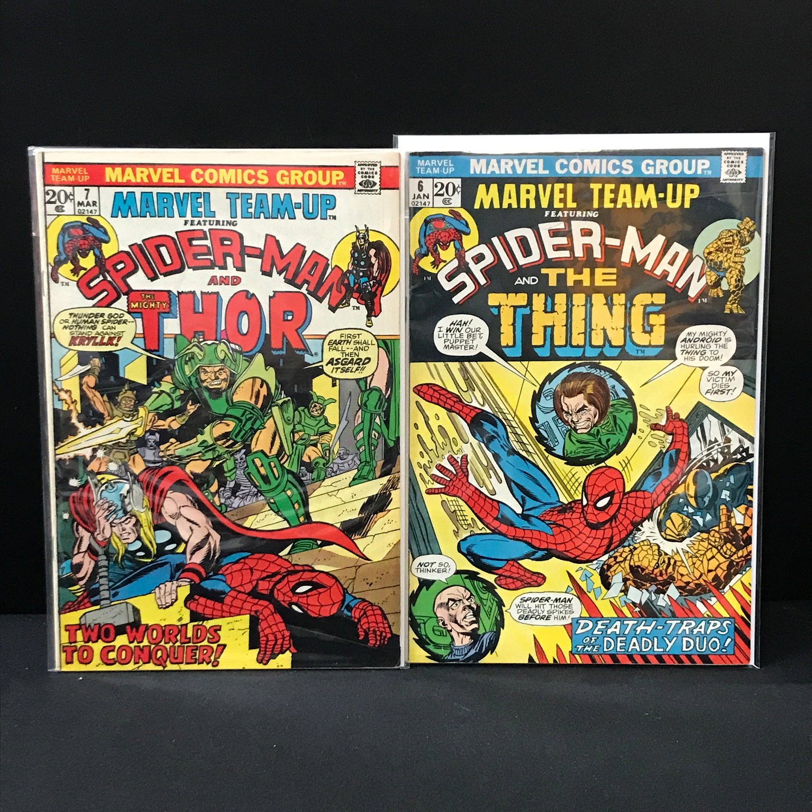 LOT OF 2 MARVEL TEAMUP COMICS #6 - #7 - MARVEL COMICS (1 of 1)