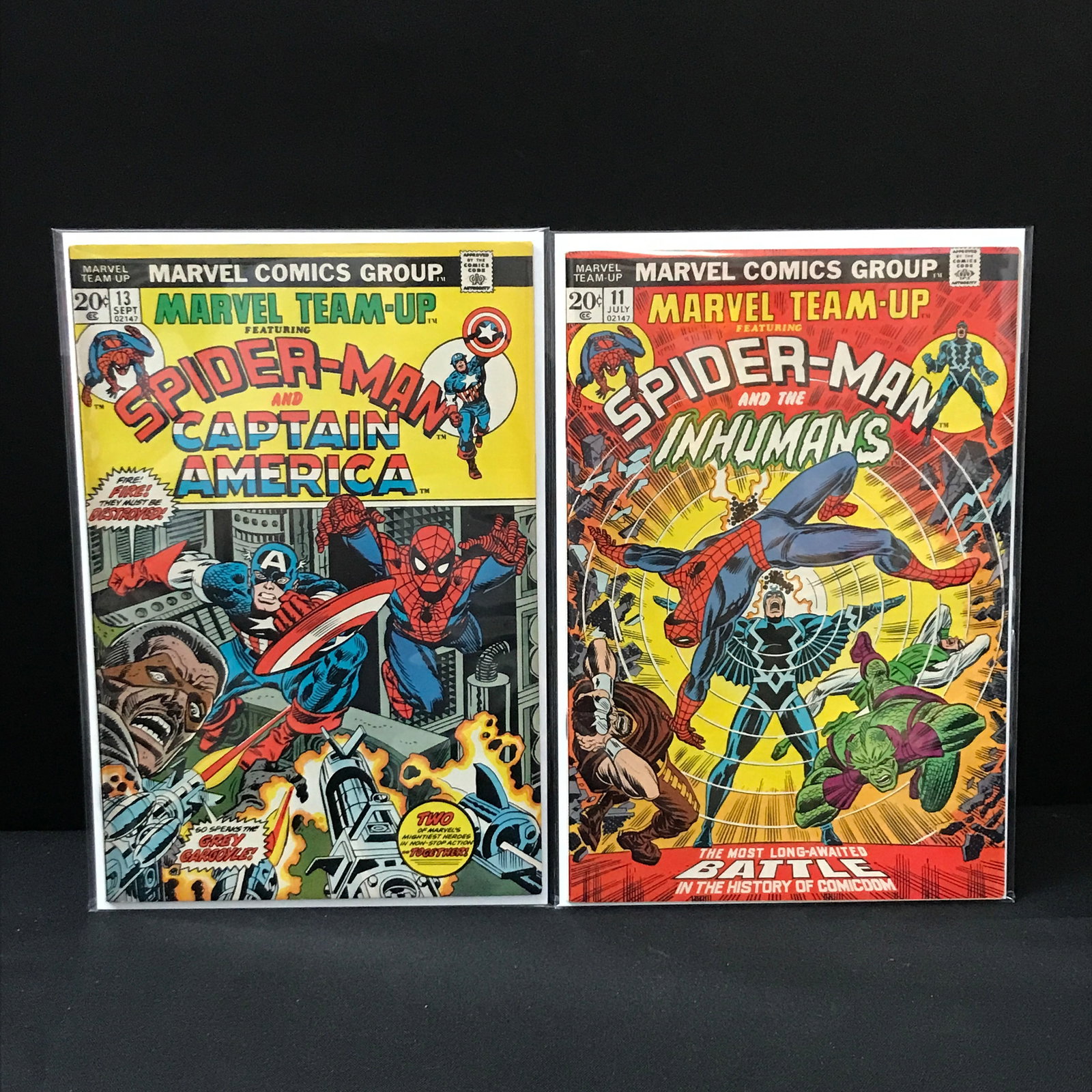 LOT OF 2 MARVEL TEAMUP COMICS - MARVEL COMICS: Prices are in Canadian dollars