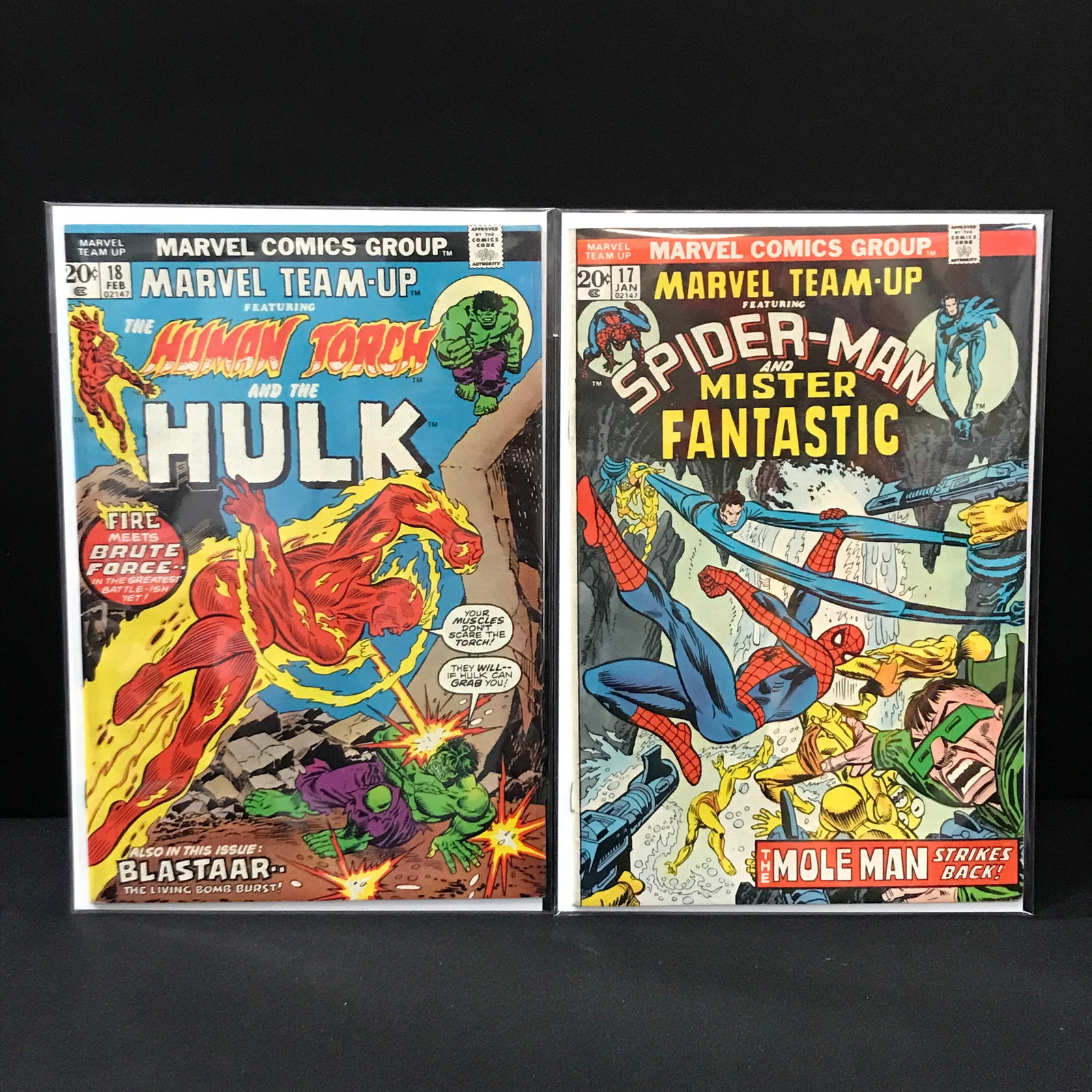 LOT OF 2 MARVEL TEAMUP COMICS #17 - #18 - MARVEL COMICS: Prices are in Canadian dollars