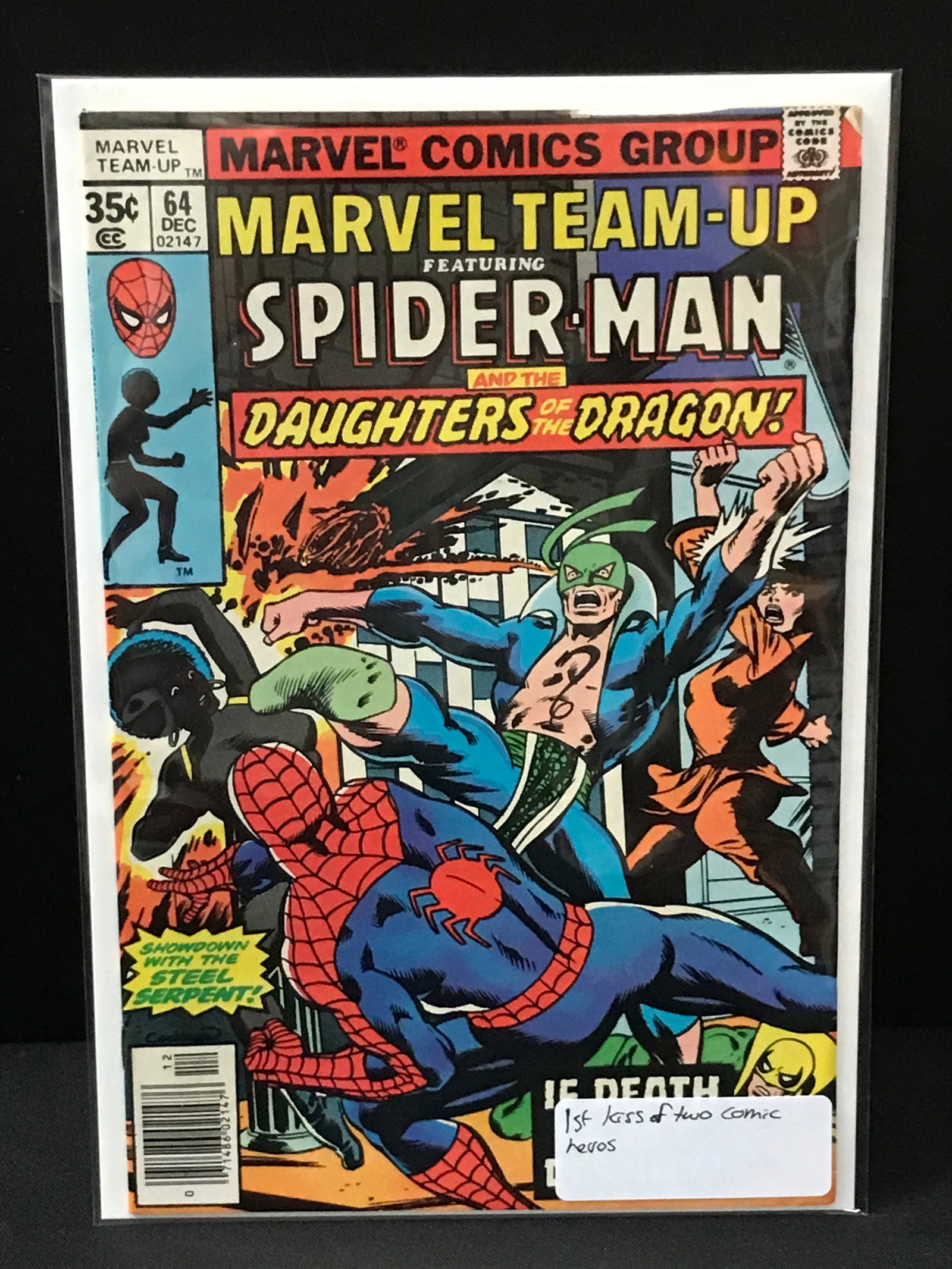 MARVEL TEAMUP #64 1ST KISS OF 2 COMICS SUPER HEROES - MARVEL COMICS (1 of 1)