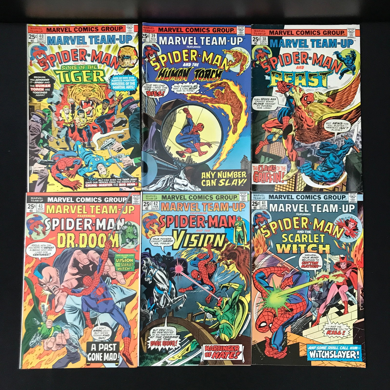 LOT OF 6 MARVEL TEAMUP COMICS #38 - #43 - MARVEL COMICS (1 of 1)