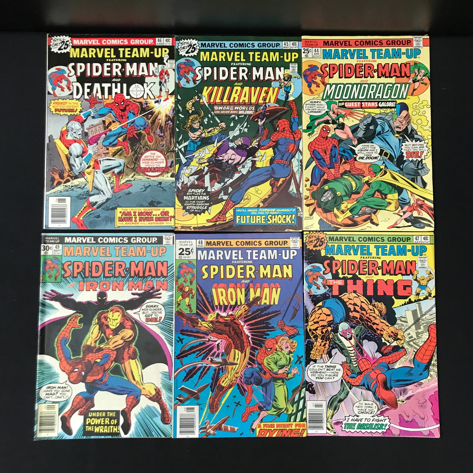 LOT OF 6 MARVEL TEAMUP COMICS #44 - #49 - MARVEL COMICS (1 of 1)