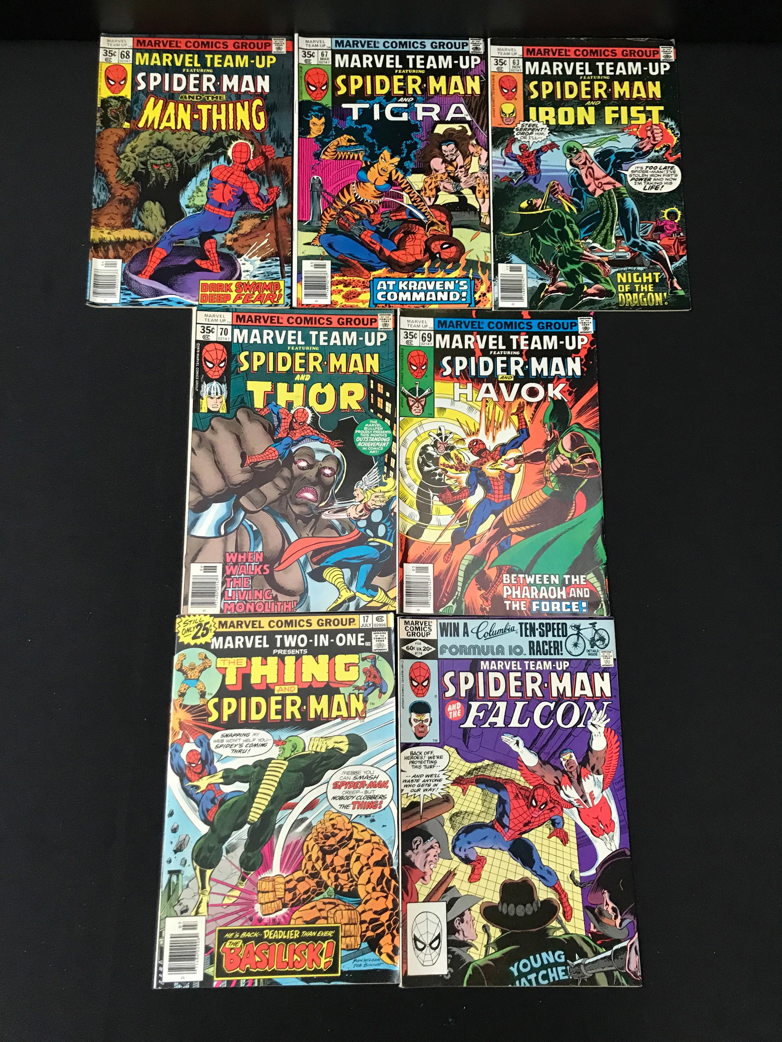LOT OF 7 MARVEL TEAMUP COMICS - MARVEL COMICS (1 of 1)