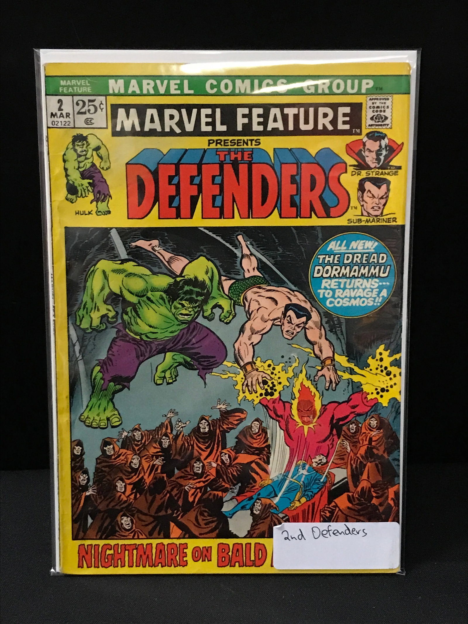 MARVEL FEATURE PRESENTS THE DEFENDERS #2 2ND DEFENDERS - MARVEL COMICS (1 of 1)