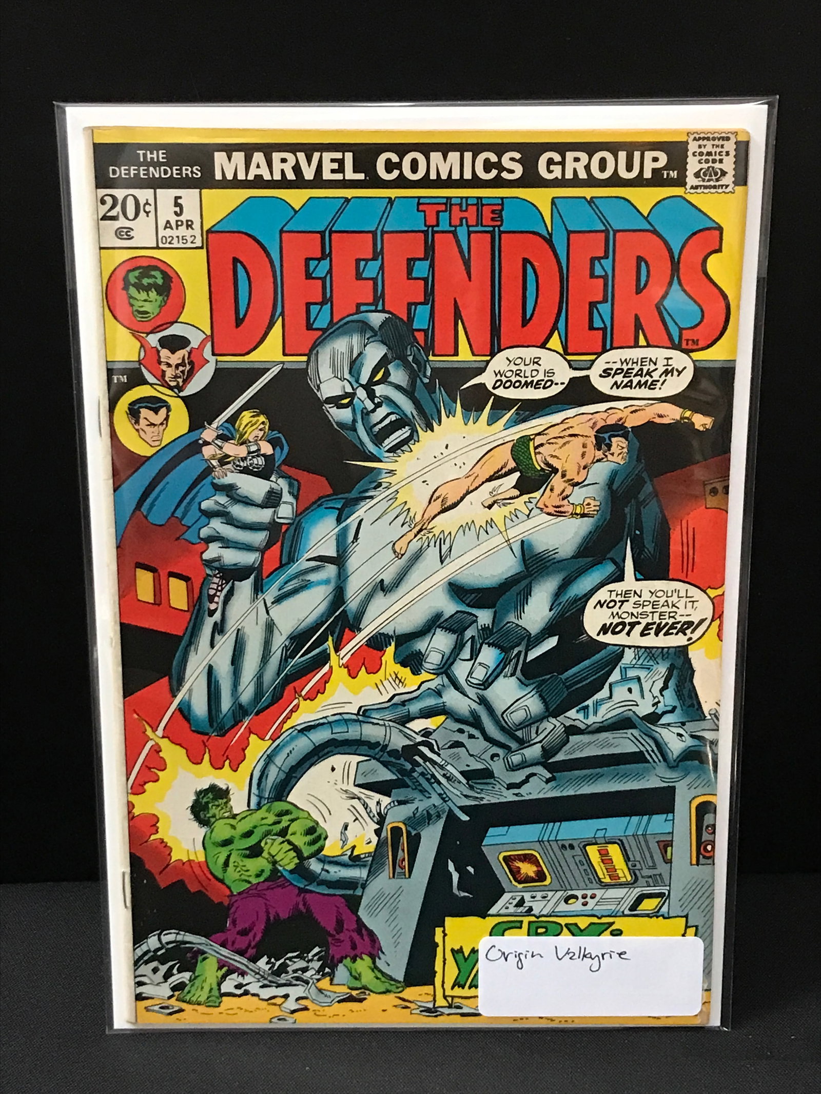 THE DEFENDERS #5 ORIGIN VALKYRIE - MARVEL COMICS: Prices are in Canadian dollars
