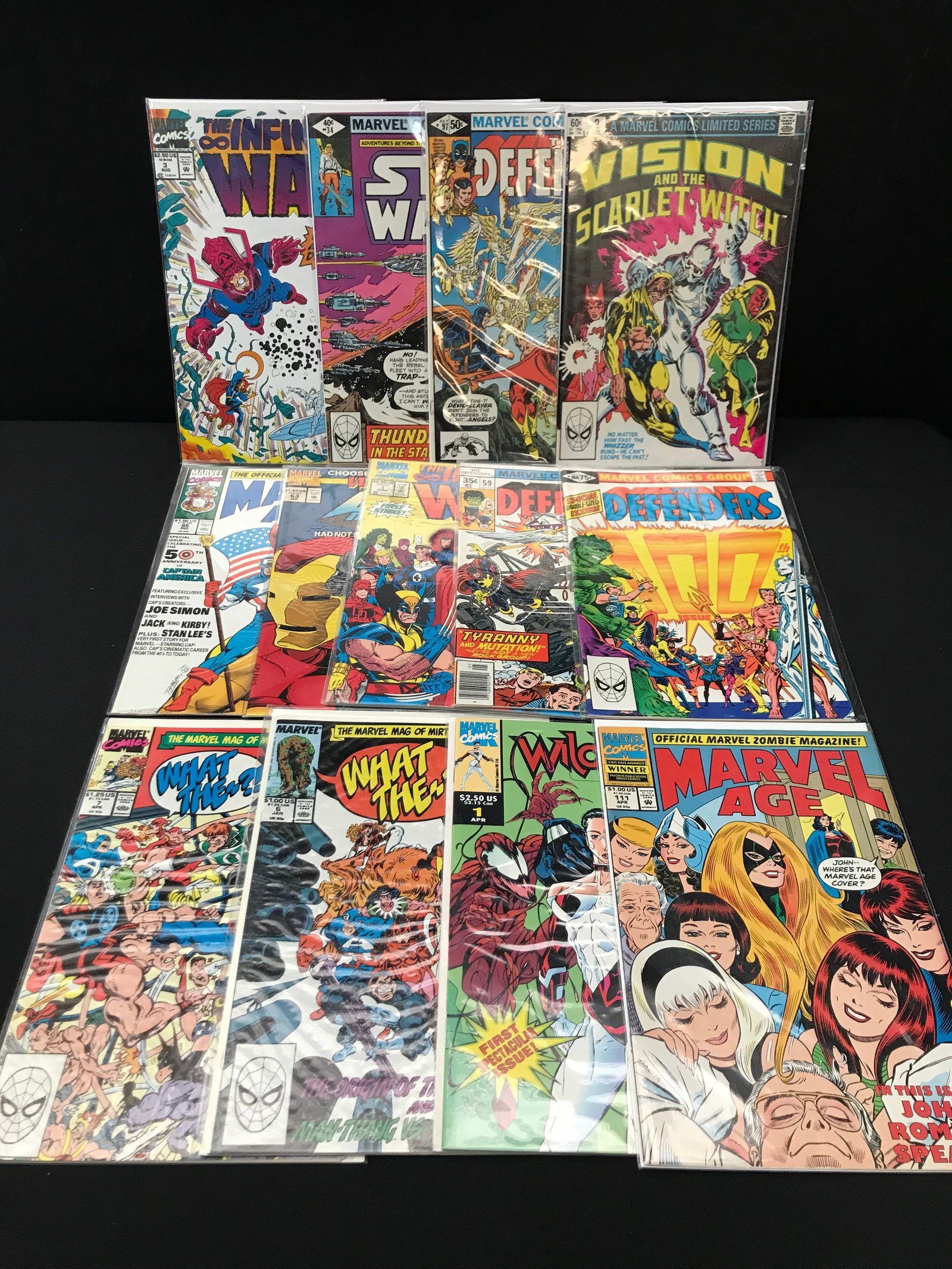 LOT OF 12 MIXED TITLE COMICS - MARVEL COMICS (1 of 1)