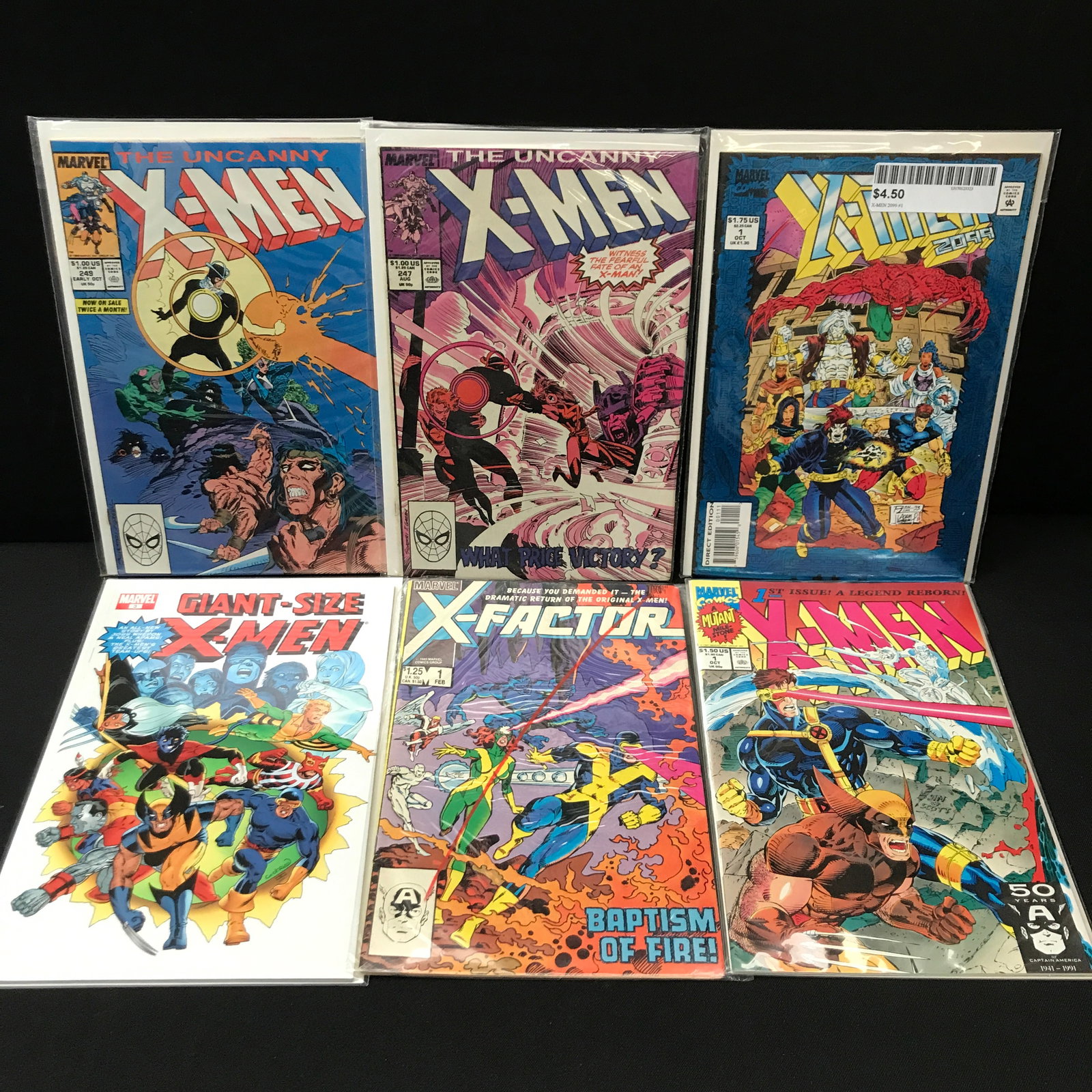 LOT OF 6 COMICS FEATURING THE X-MEN - MARVEL COMICS (1 of 1)