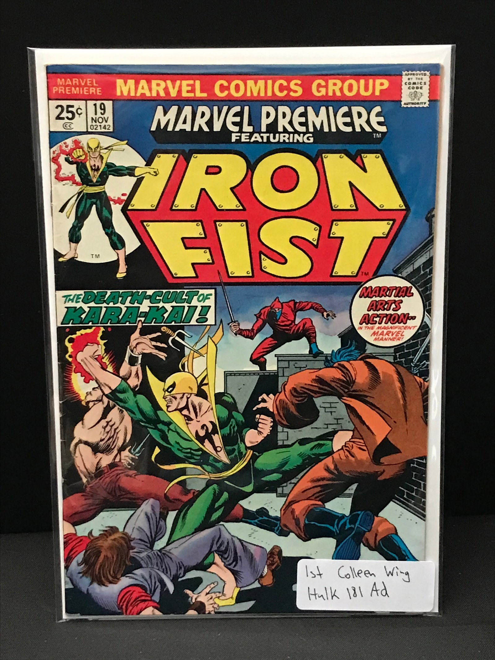 MARVEL PREMIERE FEATURING IRON FIST #19 1ST COLLEEN WING - MARVEL COMICS (1 of 1)