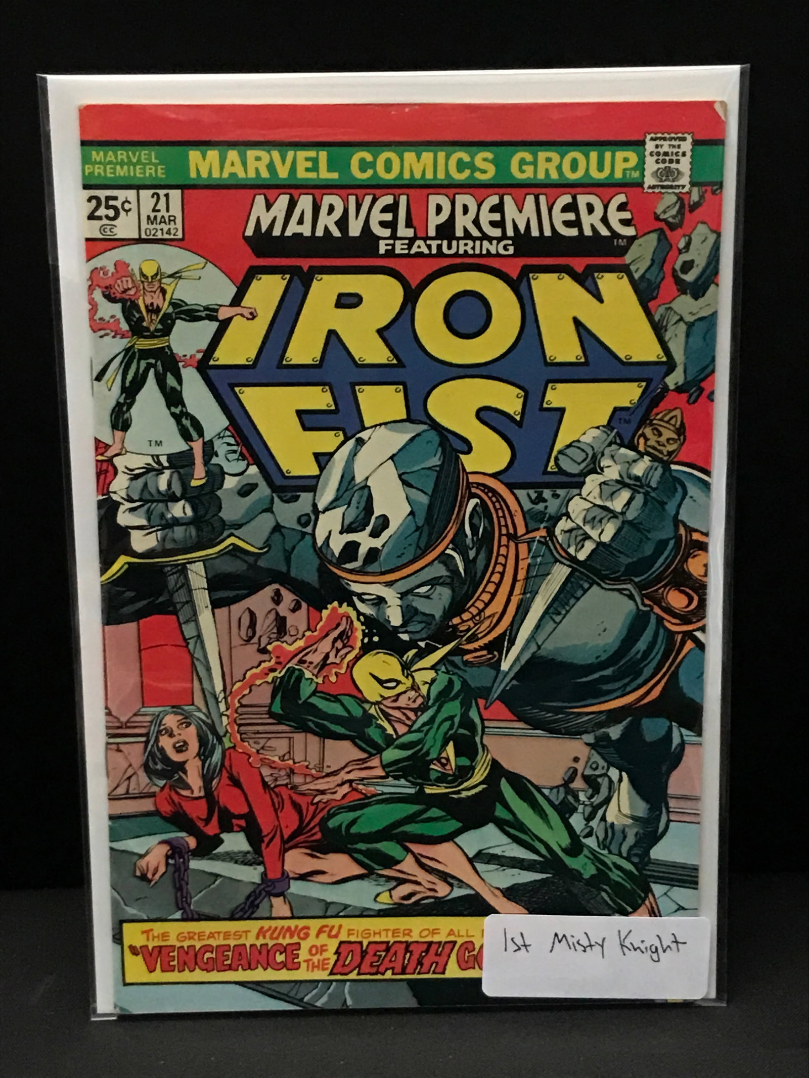 MARVEL PREMIERE FEATURING IRON FIST #21 1ST MISTY KNIGHT - MARVEL COMICS (1 of 1)